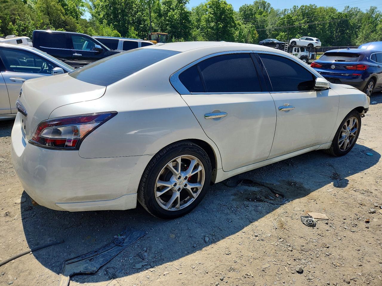 2014 Nissan Maxima 3.5 S White vin: 1N4AA5AP6EC479417