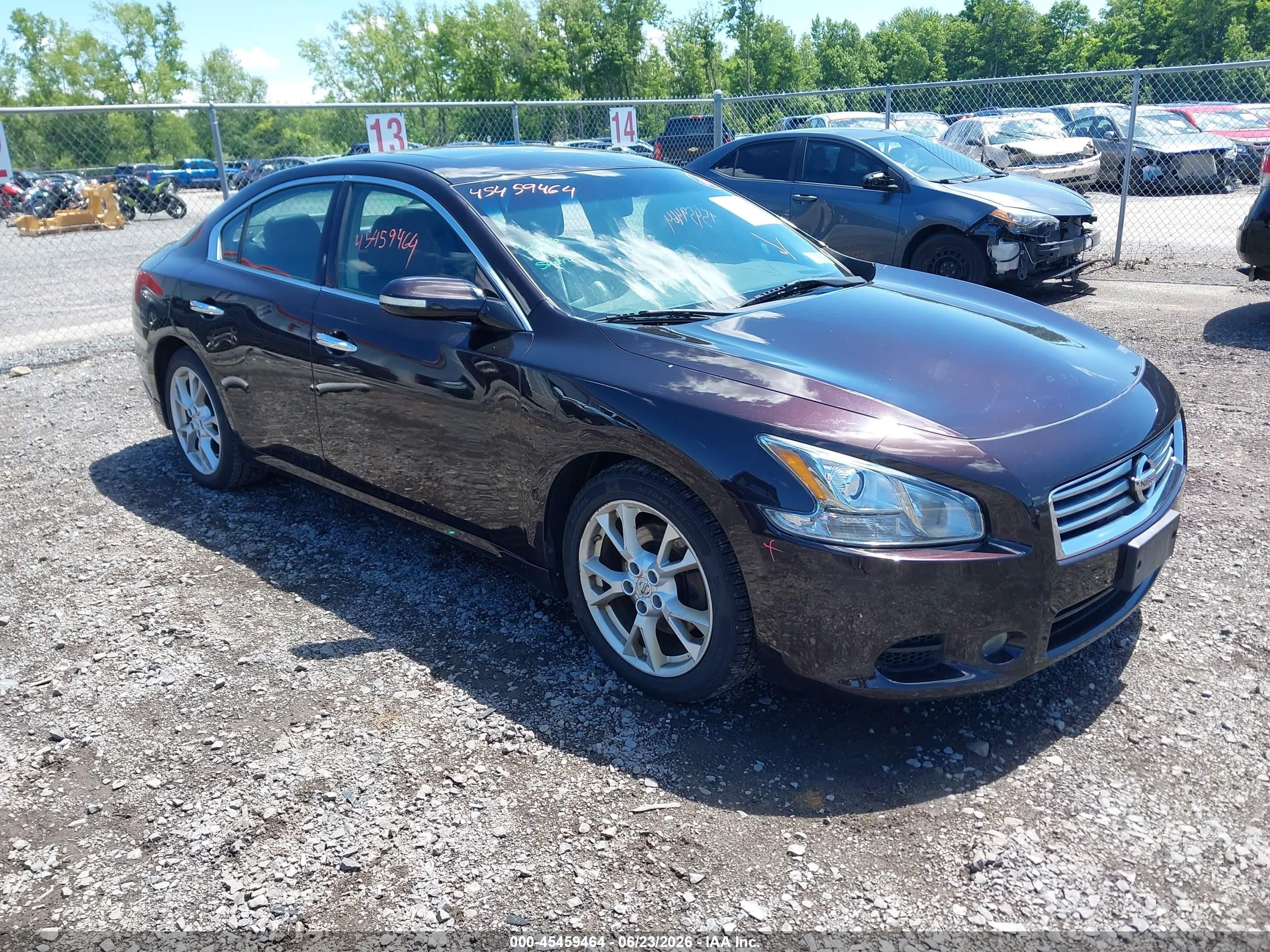 2014 Nissan Maxima 3.5 Sv Purple vin: 1N4AA5AP6EC481149