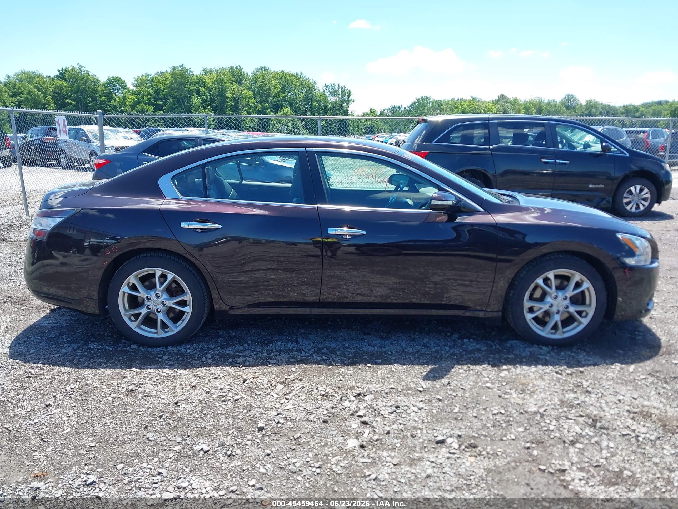 2014 Nissan Maxima 3.5 Sv Purple vin: 1N4AA5AP6EC481149