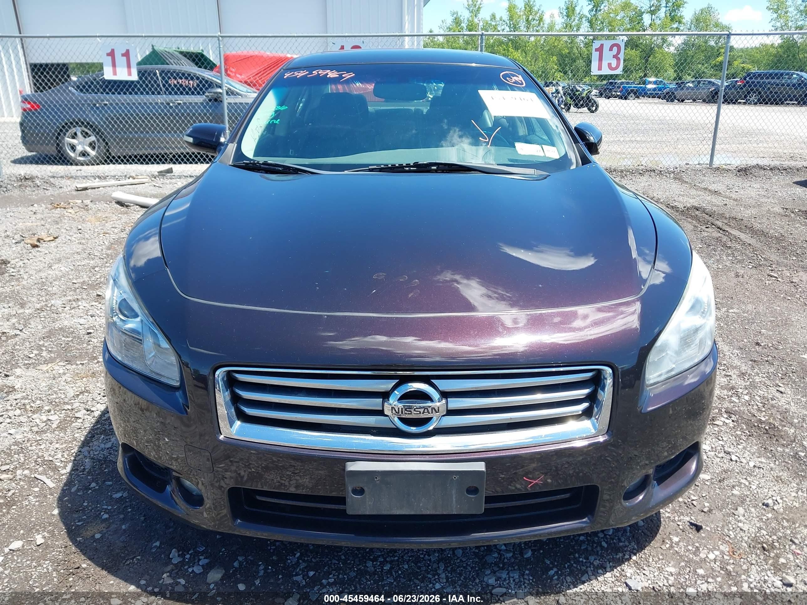 2014 Nissan Maxima 3.5 Sv Purple vin: 1N4AA5AP6EC481149