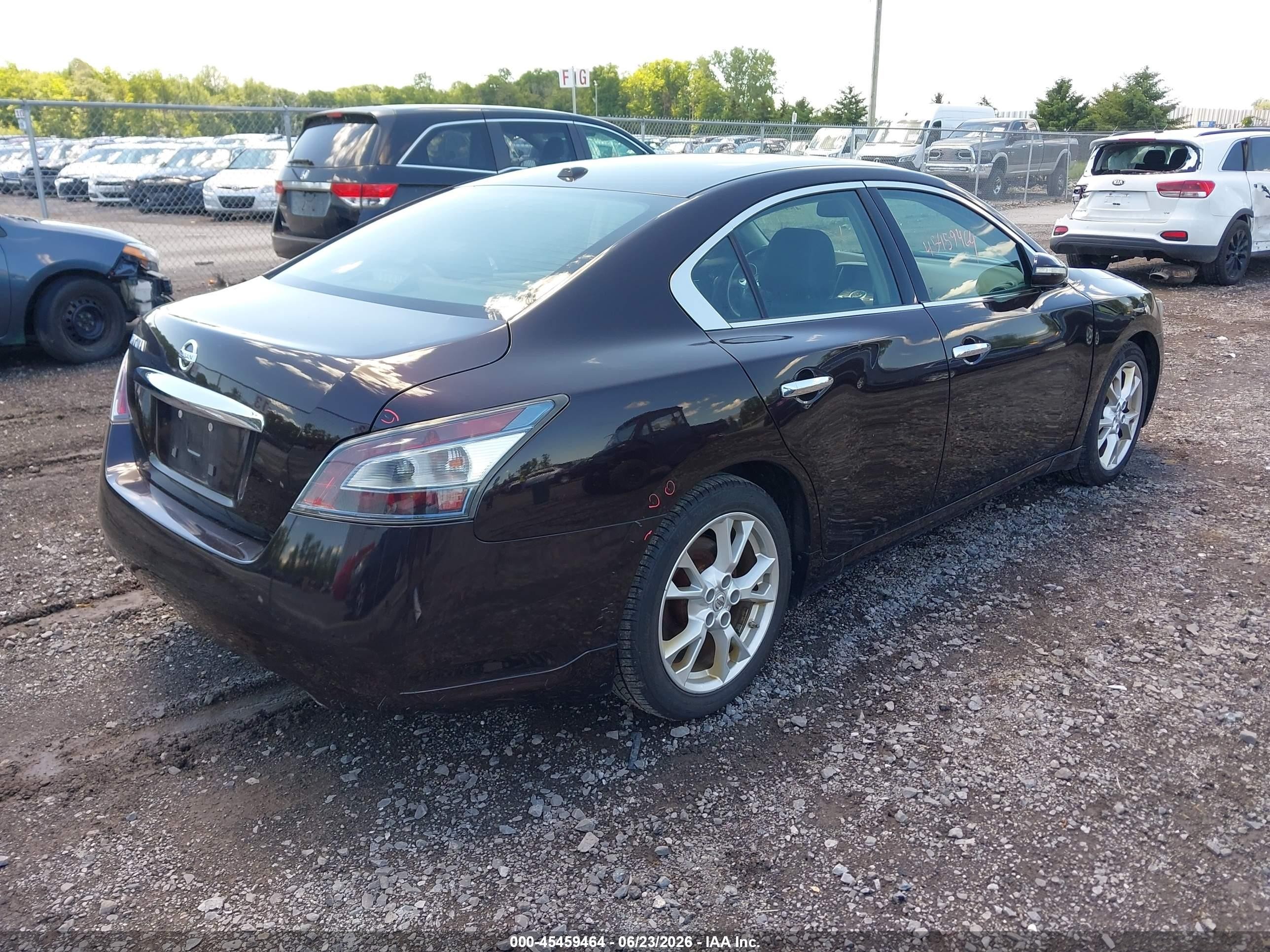 2014 Nissan Maxima 3.5 Sv Purple vin: 1N4AA5AP6EC481149