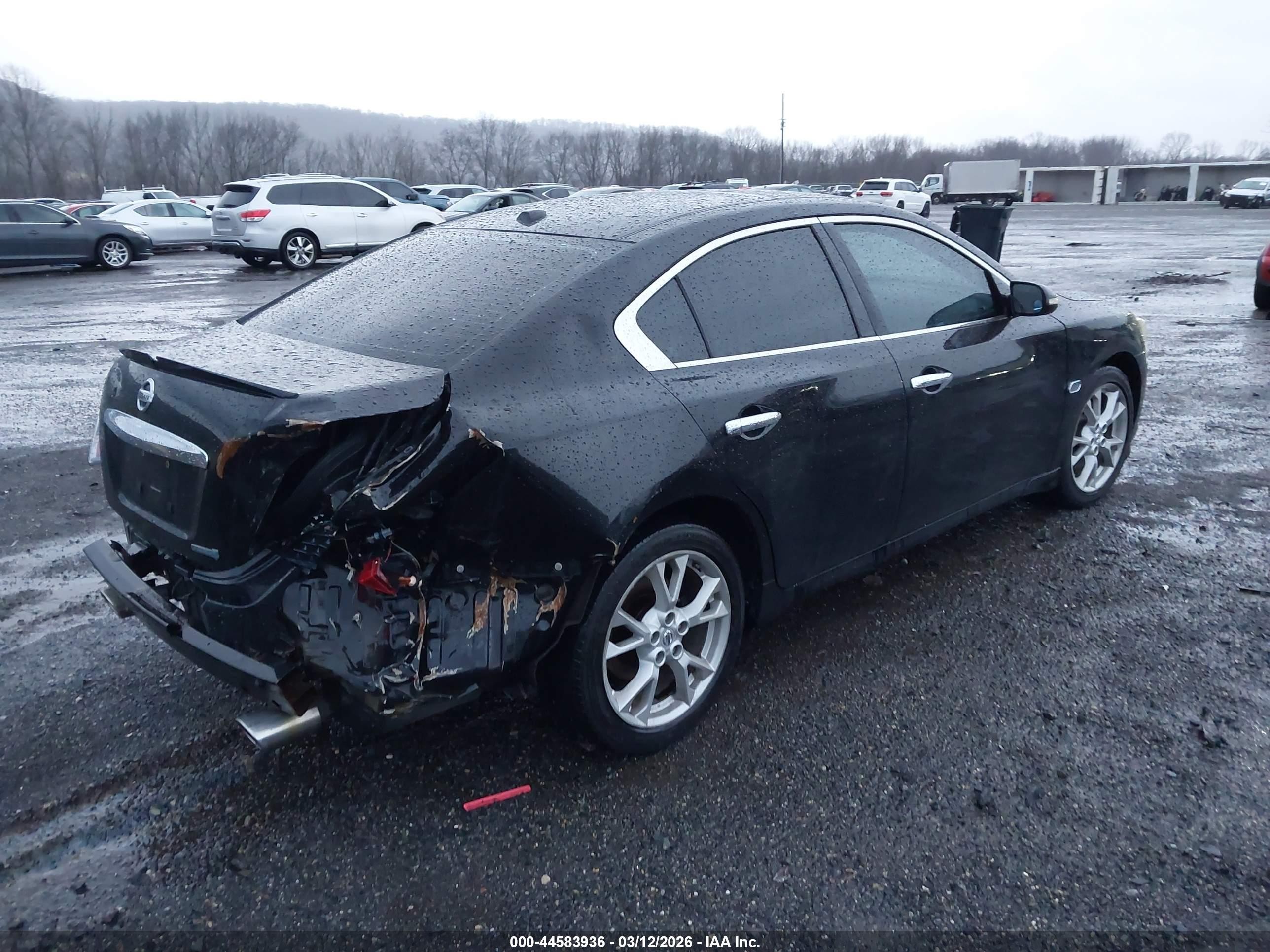 2014 Nissan Maxima 3.5 Sv Black vin: 1N4AA5AP6EC481734