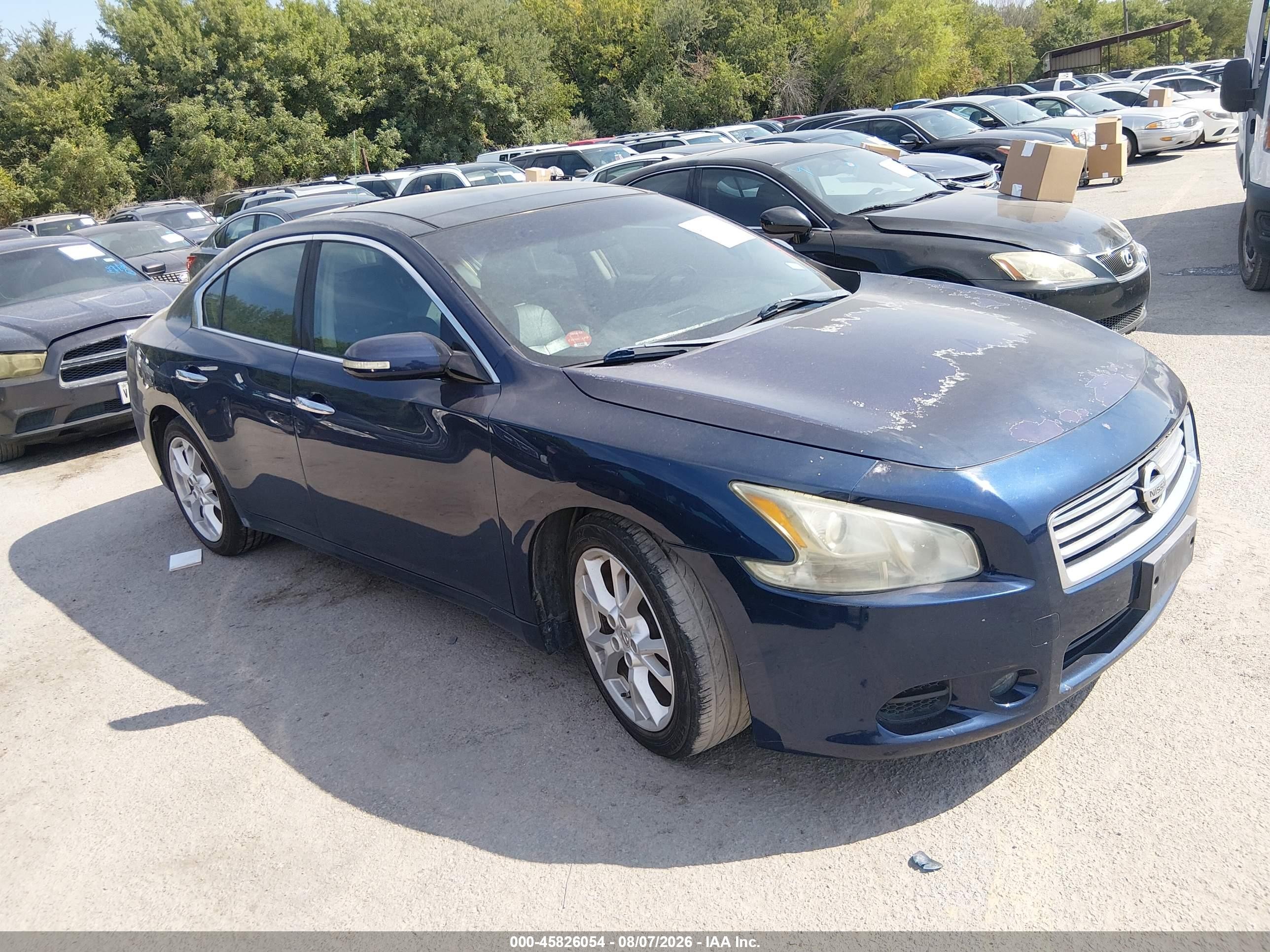 2014 Nissan Maxima 3.5 S/3.5 Sv Blue vin: 1N4AA5AP6EC485766