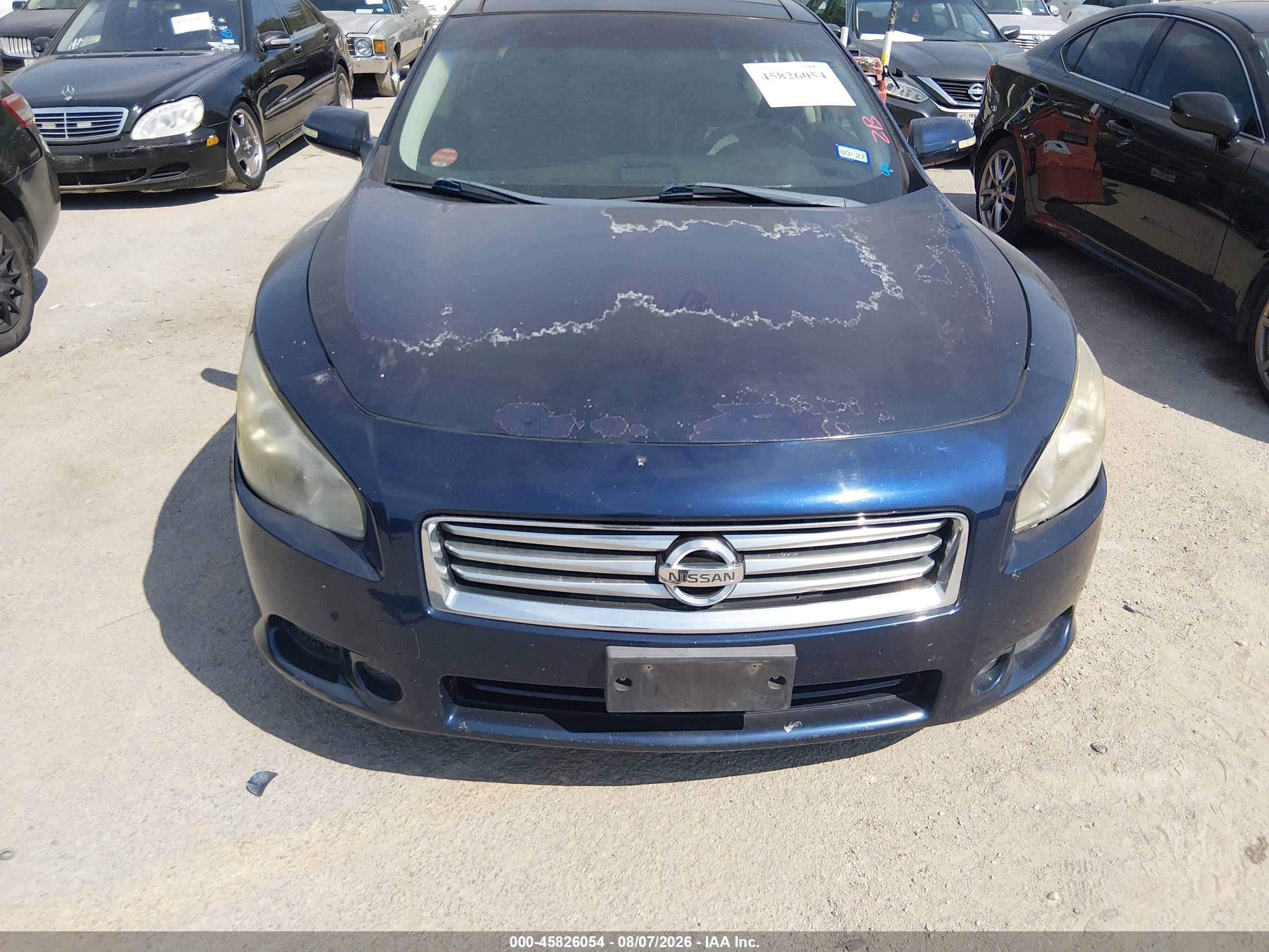 2014 Nissan Maxima 3.5 S/3.5 Sv Blue vin: 1N4AA5AP6EC485766