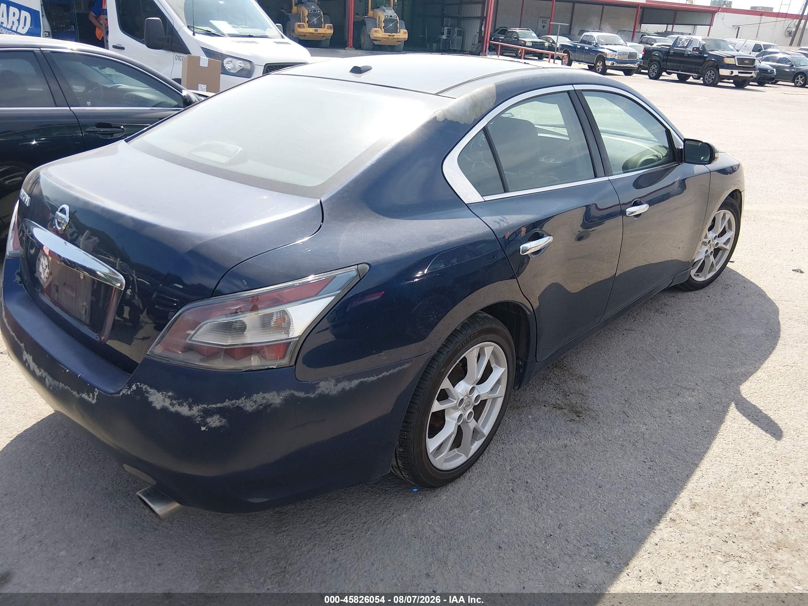 2014 Nissan Maxima 3.5 S/3.5 Sv Blue vin: 1N4AA5AP6EC485766