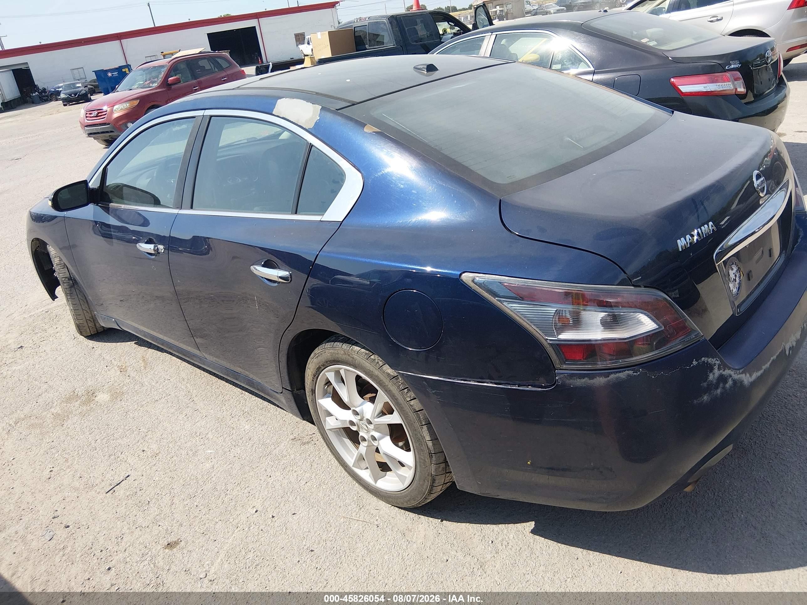 2014 Nissan Maxima 3.5 S/3.5 Sv Blue vin: 1N4AA5AP6EC485766