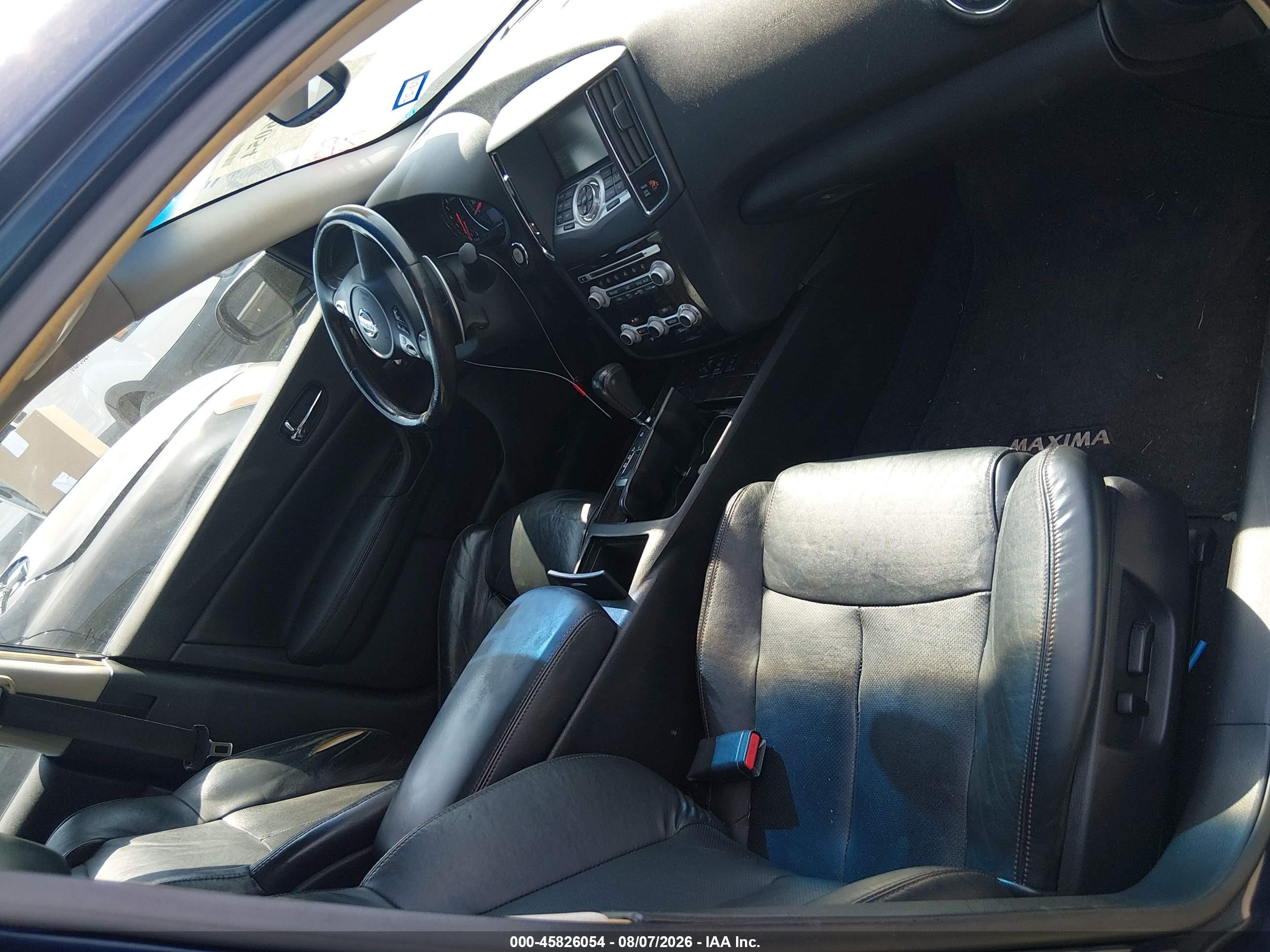 2014 Nissan Maxima 3.5 S/3.5 Sv Blue vin: 1N4AA5AP6EC485766