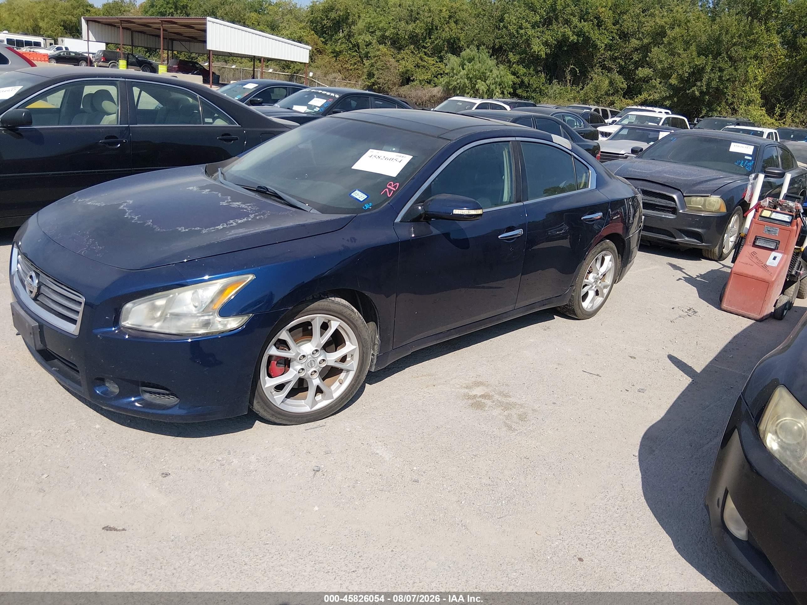 2014 Nissan Maxima 3.5 S/3.5 Sv Blue vin: 1N4AA5AP6EC485766