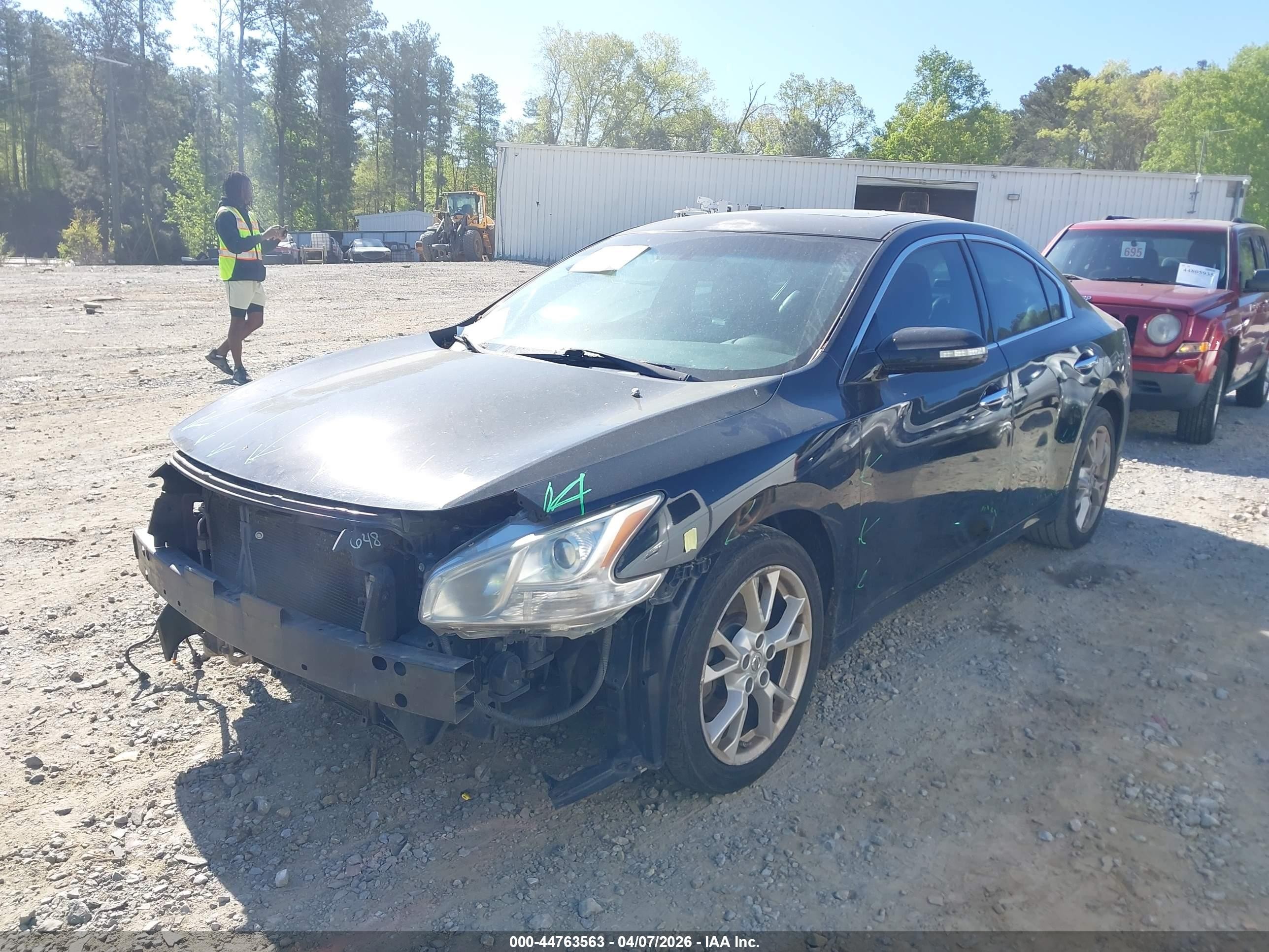 2014 Nissan Maxima 3.5 Sv Black vin: 1N4AA5AP6EC491261