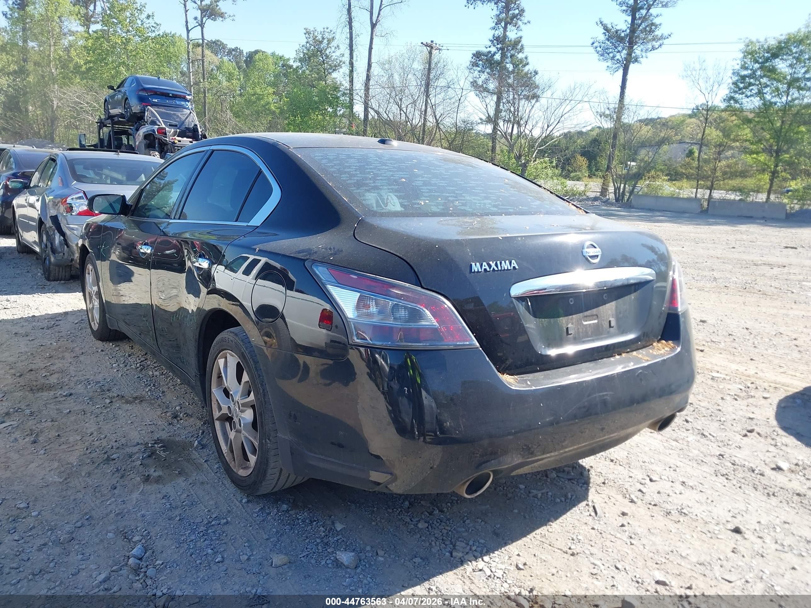 2014 Nissan Maxima 3.5 Sv Black vin: 1N4AA5AP6EC491261