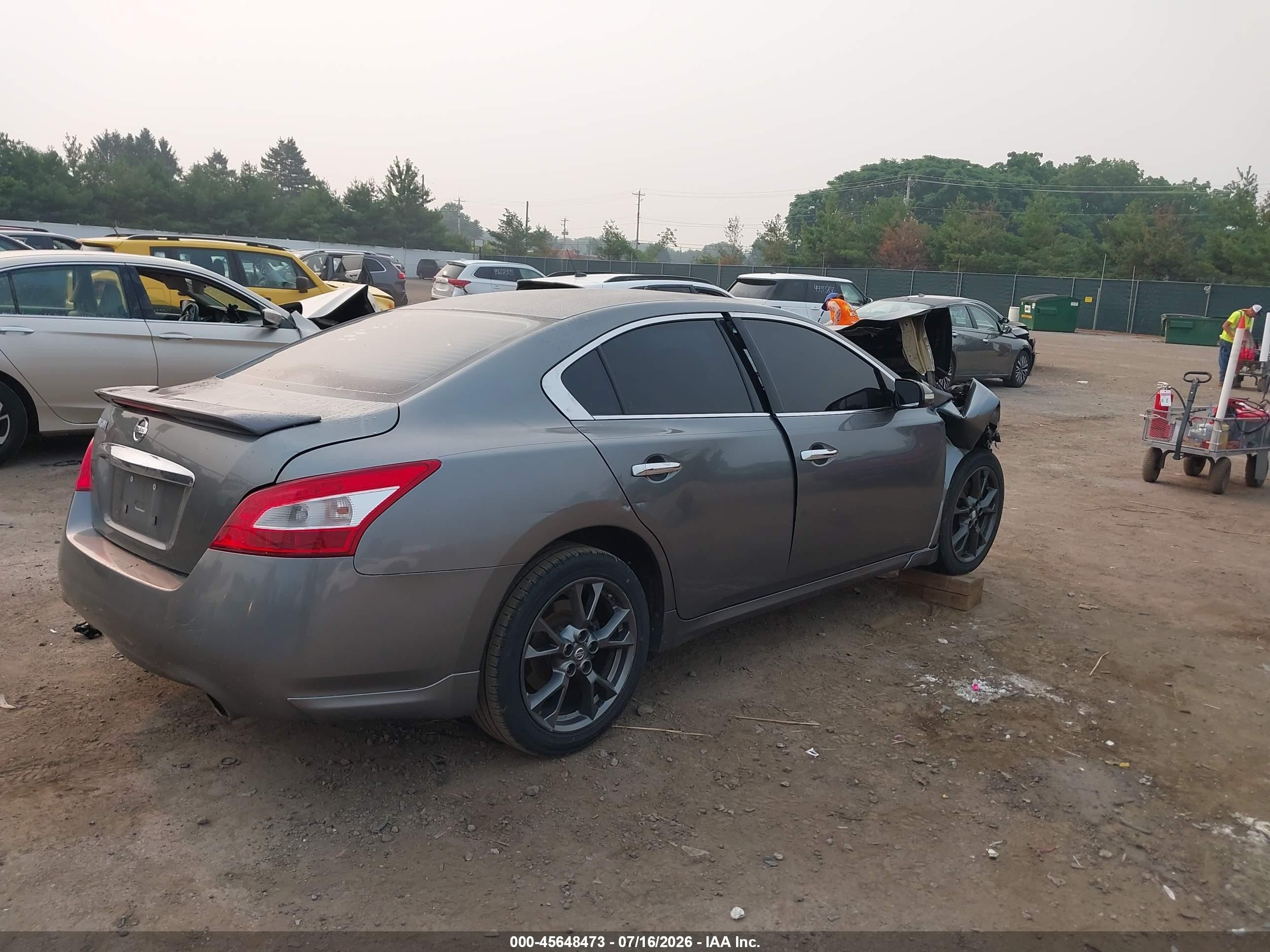 2014 Nissan Maxima 3.5 S Gray vin: 1N4AA5AP6EC495763