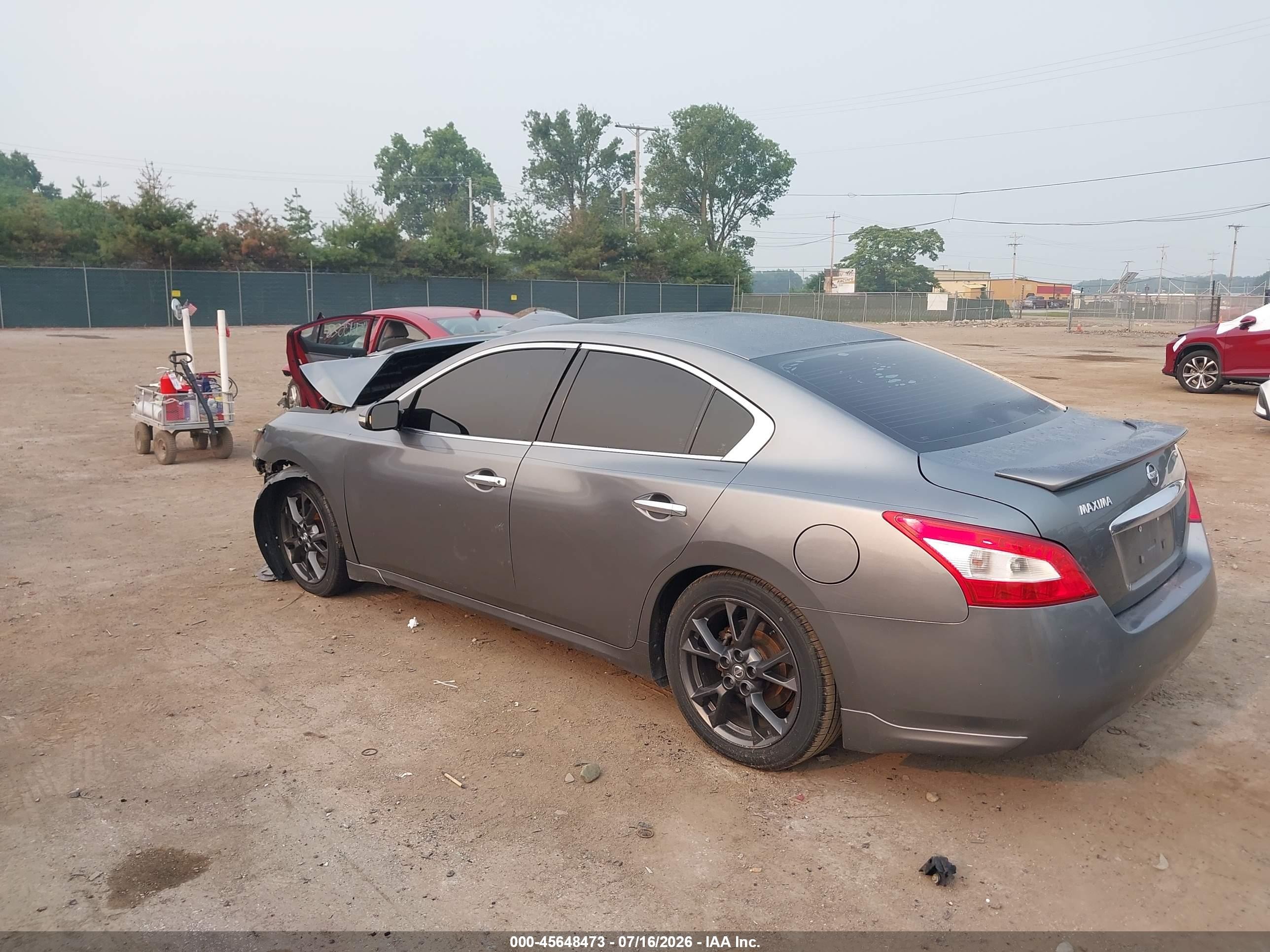 2014 Nissan Maxima 3.5 S Gray vin: 1N4AA5AP6EC495763