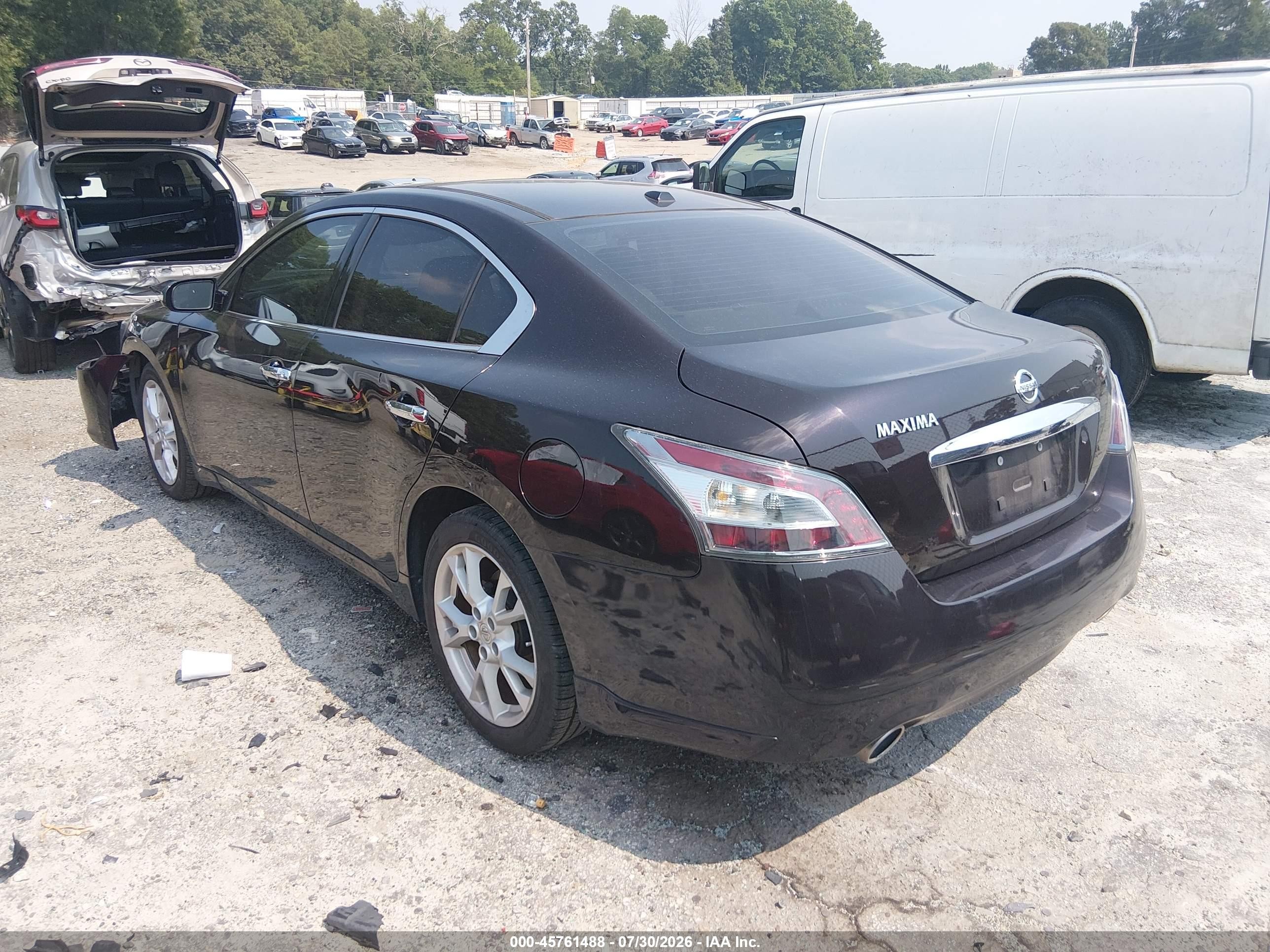 2014 Nissan Maxima 3.5 Sv Black vin: 1N4AA5AP6EC495908