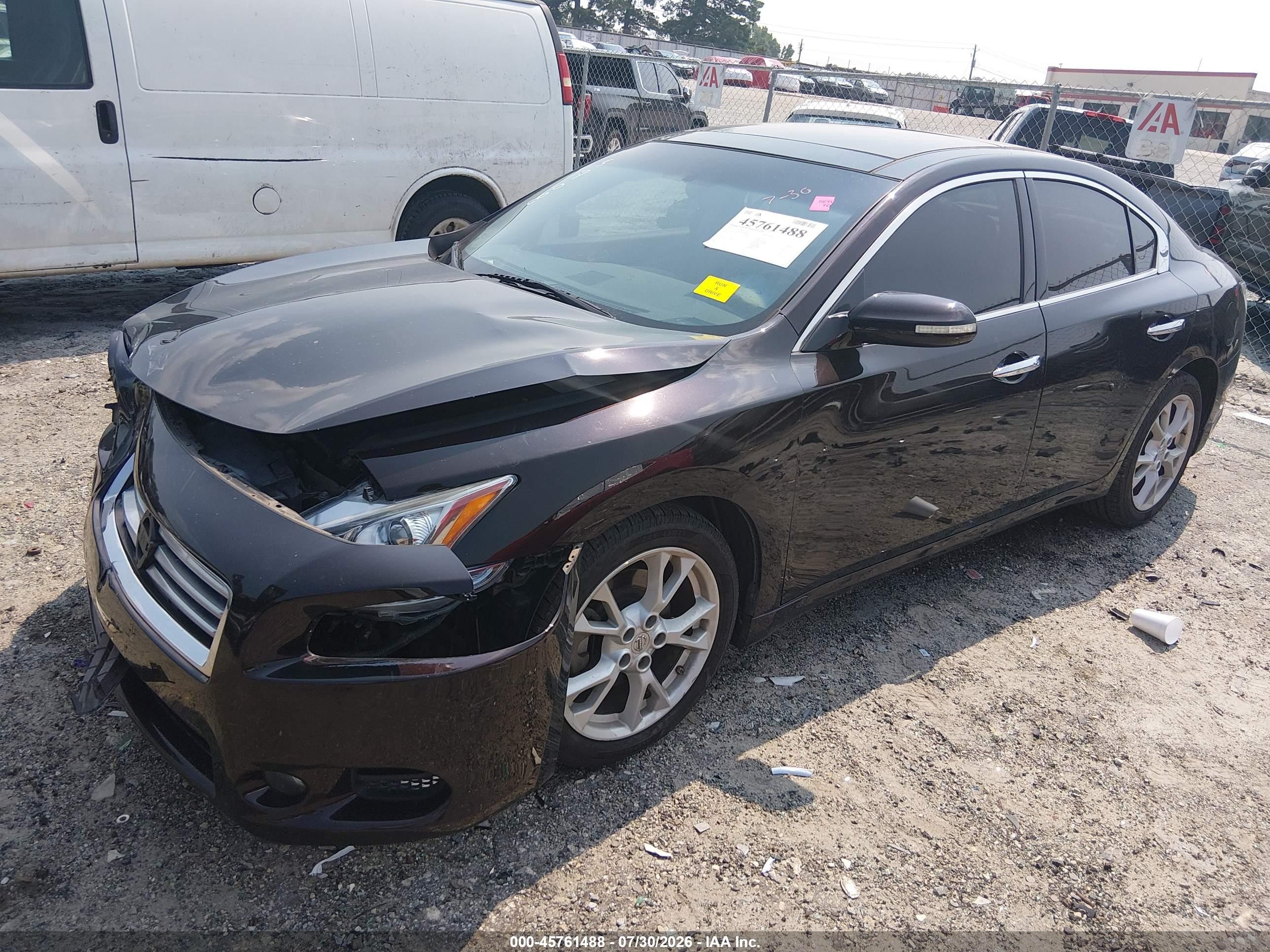 2014 Nissan Maxima 3.5 Sv Black vin: 1N4AA5AP6EC495908