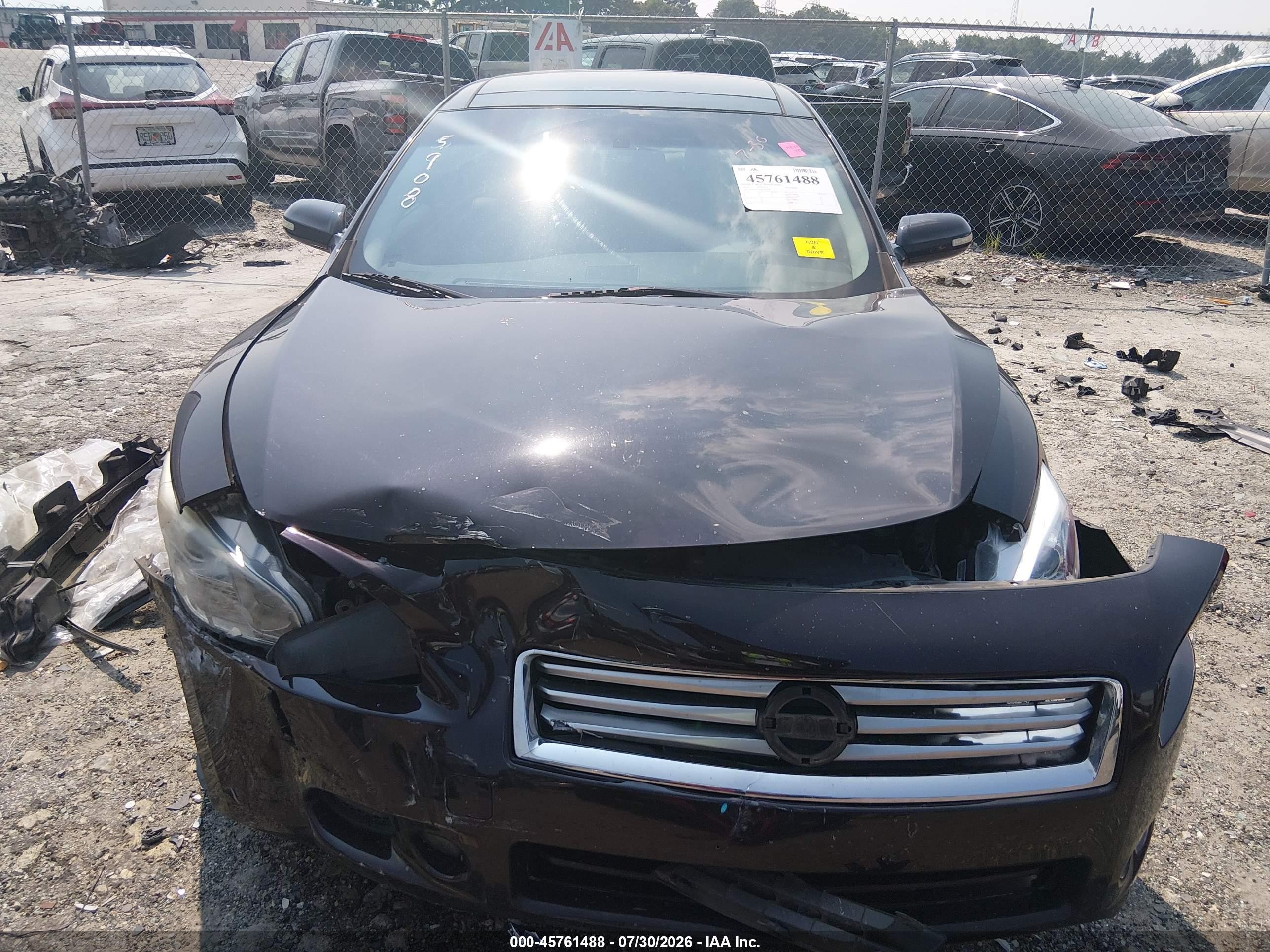 2014 Nissan Maxima 3.5 Sv Black vin: 1N4AA5AP6EC495908