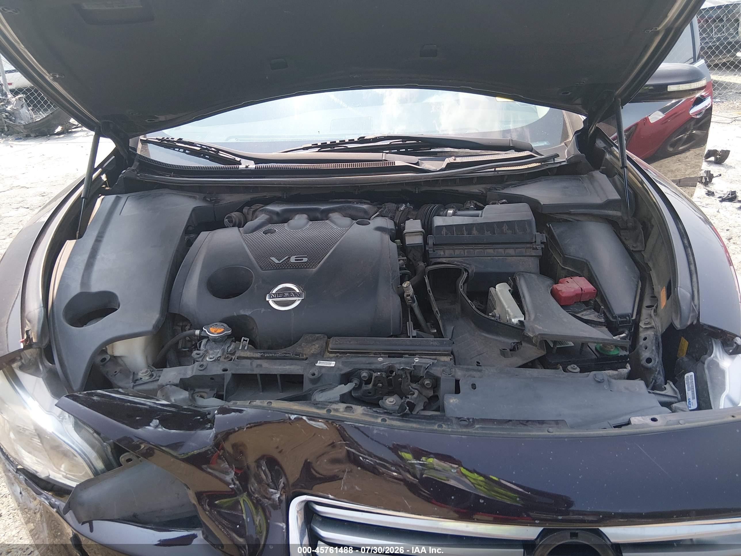 2014 Nissan Maxima 3.5 Sv Black vin: 1N4AA5AP6EC495908
