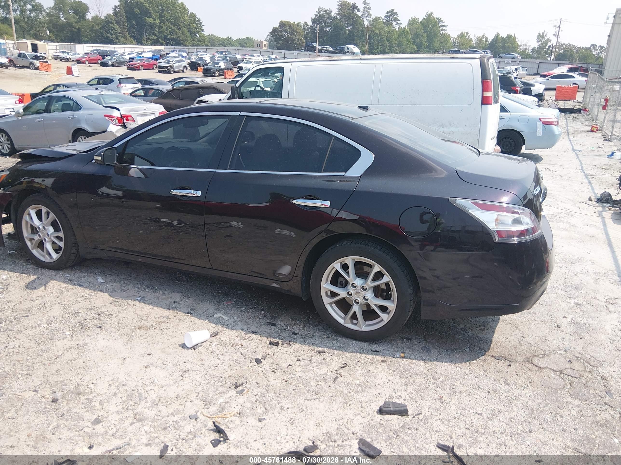 2014 Nissan Maxima 3.5 Sv Black vin: 1N4AA5AP6EC495908