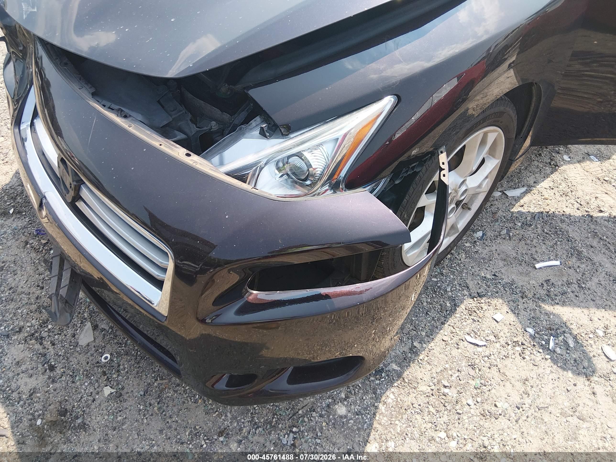 2014 Nissan Maxima 3.5 Sv Black vin: 1N4AA5AP6EC495908