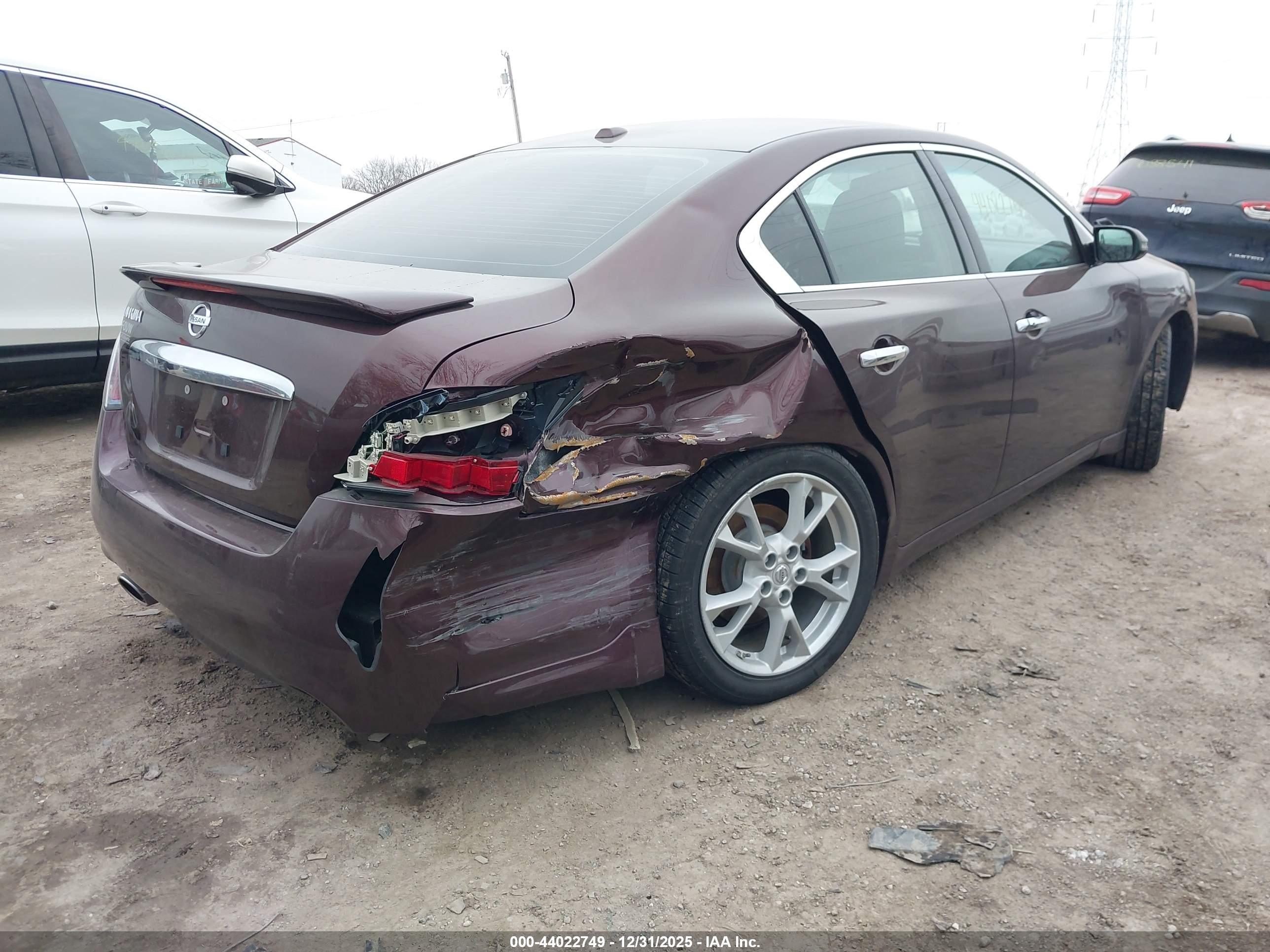 2014 Nissan Maxima 3.5 Sv Maroon vin: 1N4AA5AP6EC499165
