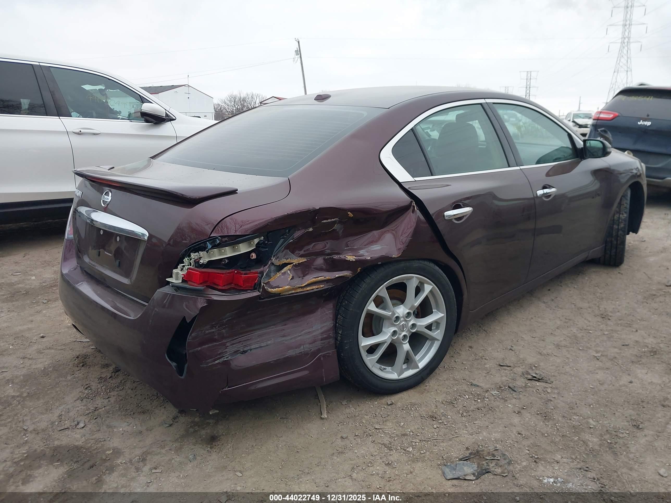 2014 Nissan Maxima 3.5 Sv Maroon vin: 1N4AA5AP6EC499165