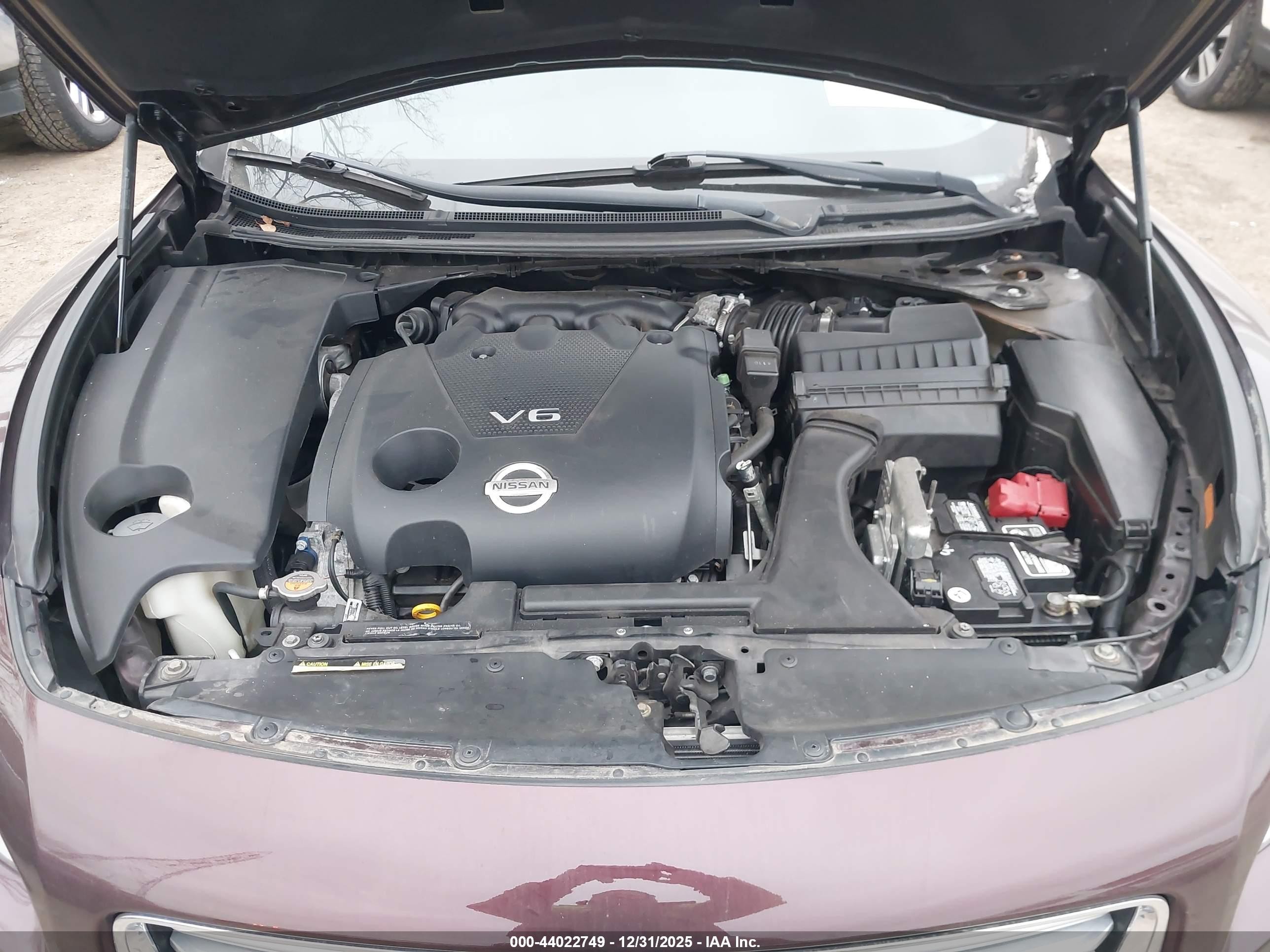 2014 Nissan Maxima 3.5 Sv Maroon vin: 1N4AA5AP6EC499165