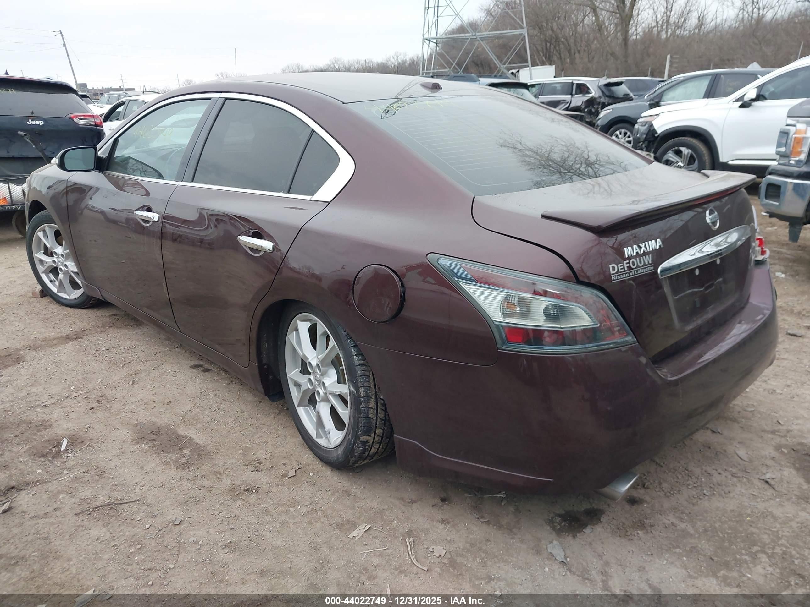 2014 Nissan Maxima 3.5 Sv Maroon vin: 1N4AA5AP6EC499165