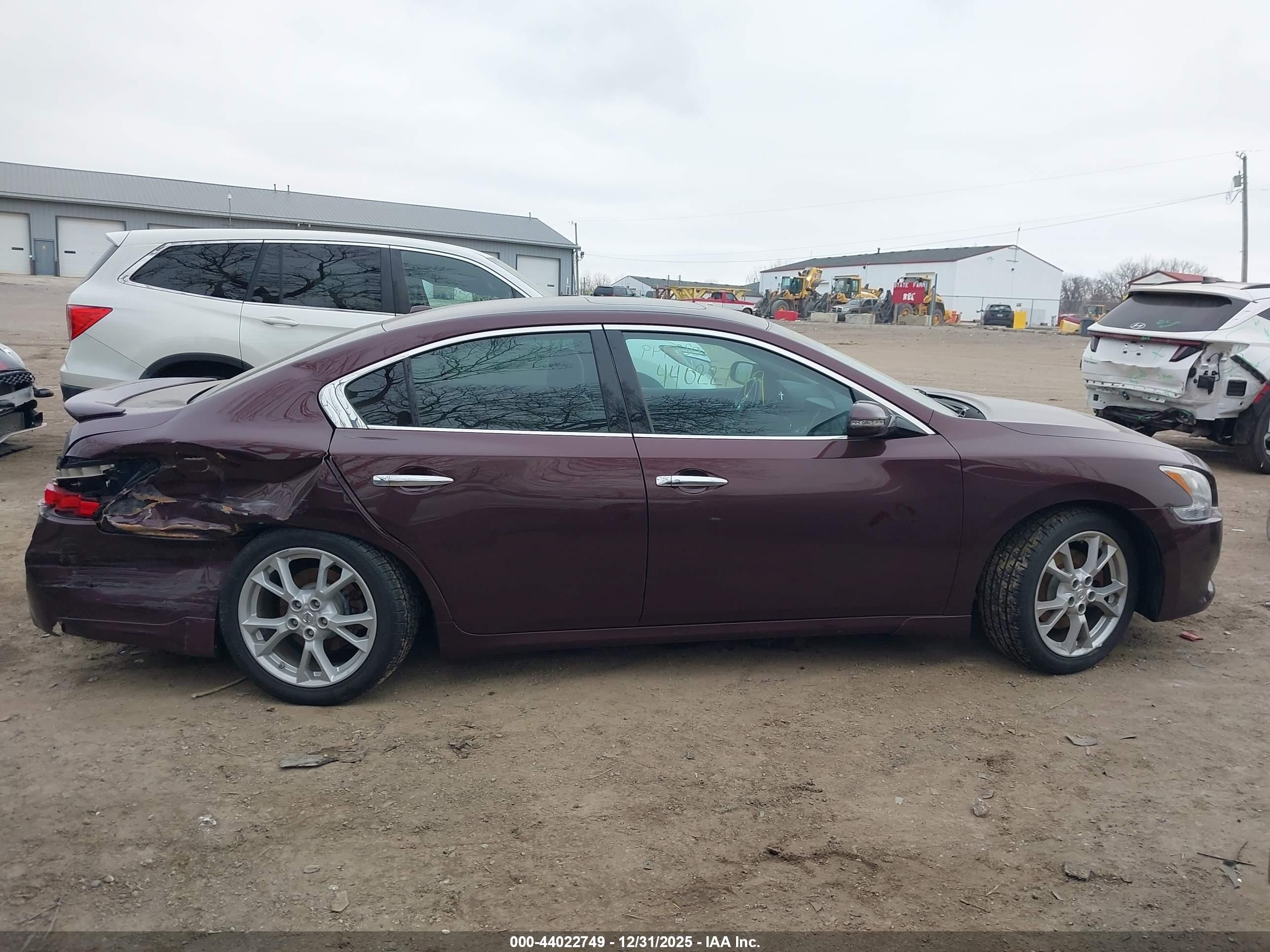 2014 Nissan Maxima 3.5 Sv Maroon vin: 1N4AA5AP6EC499165