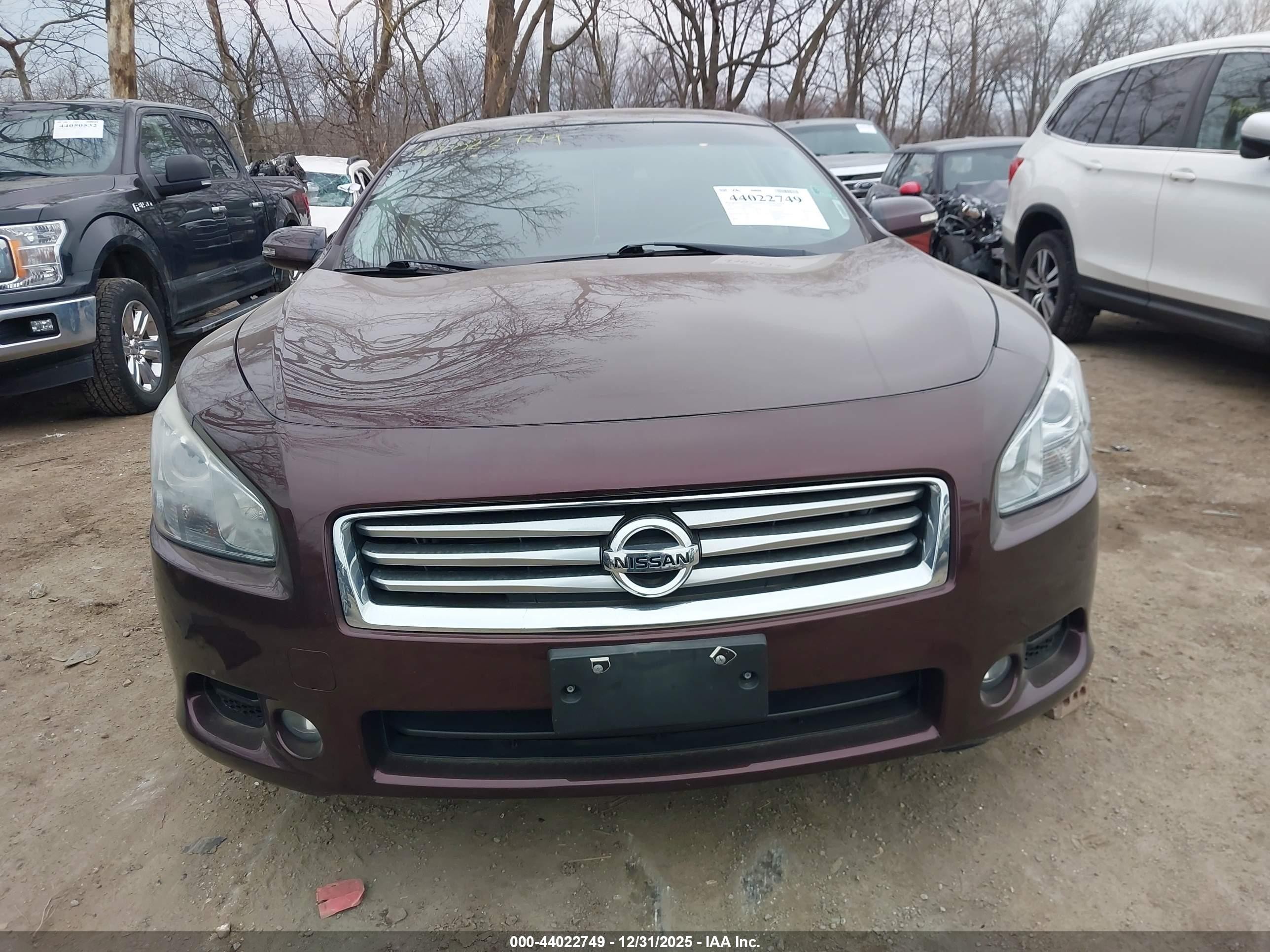 2014 Nissan Maxima 3.5 Sv Maroon vin: 1N4AA5AP6EC499165