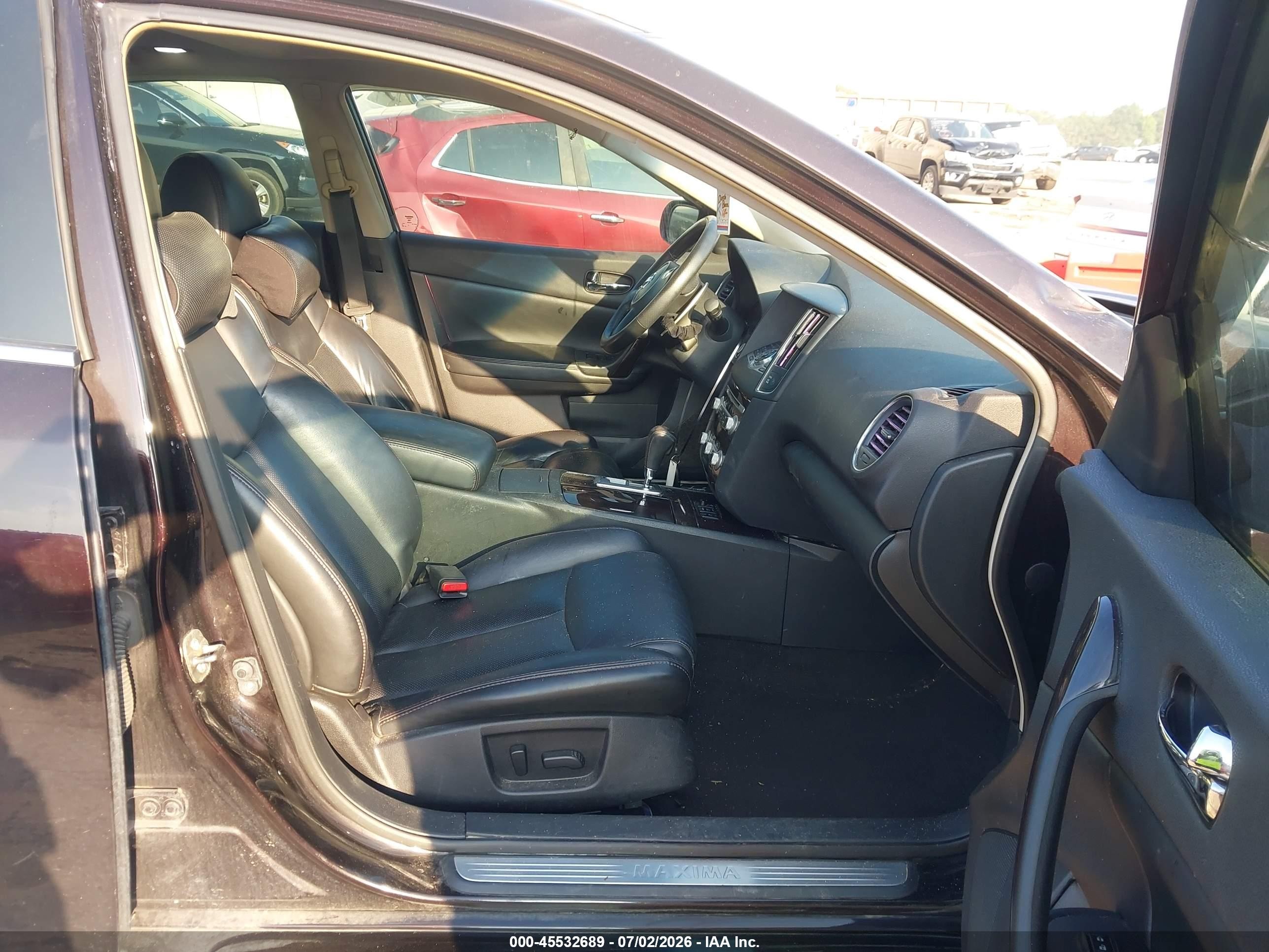 2014 Nissan Maxima 3.5 Sv Black vin: 1N4AA5AP6EC910189