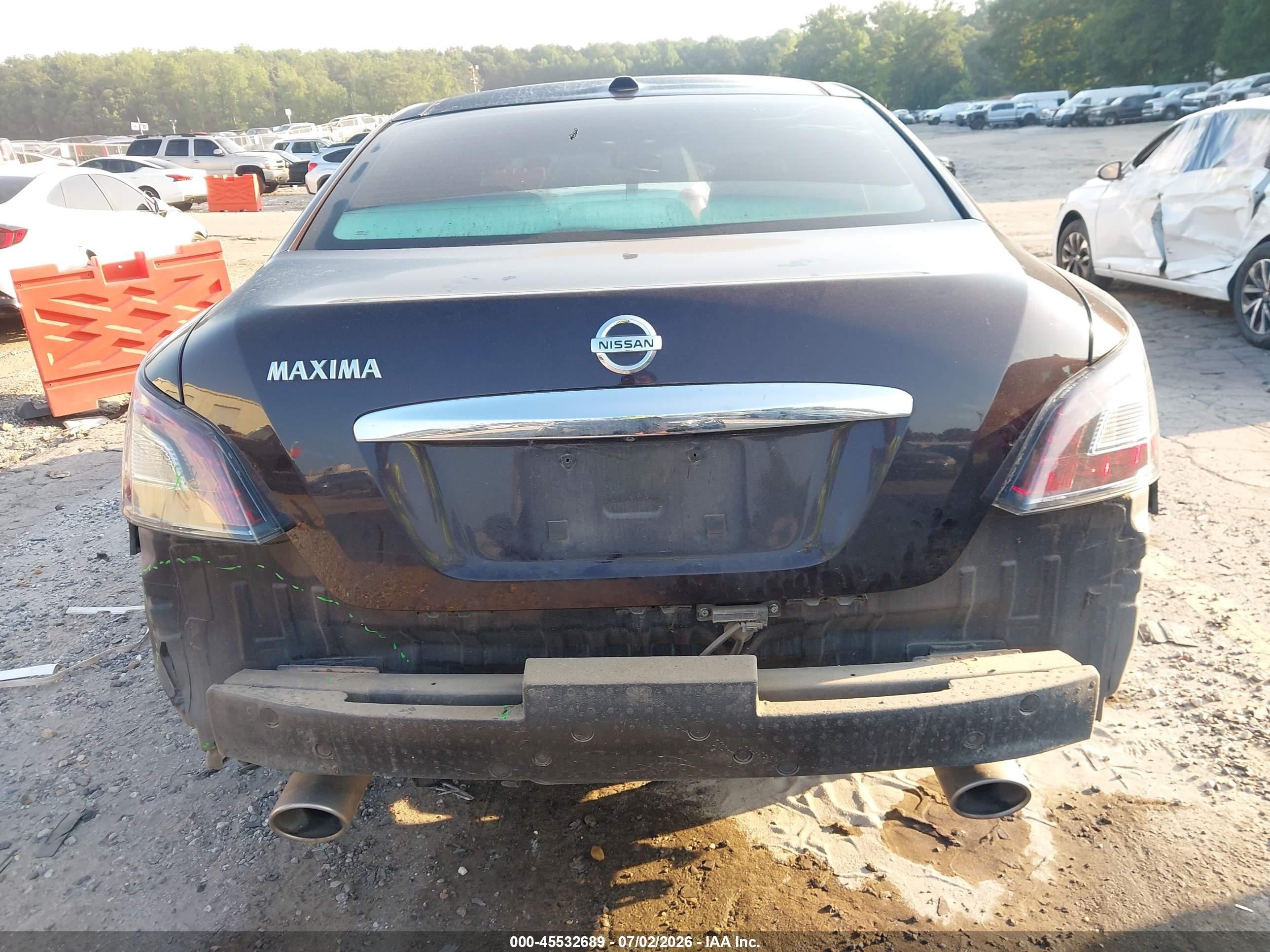 2014 Nissan Maxima 3.5 Sv Black vin: 1N4AA5AP6EC910189