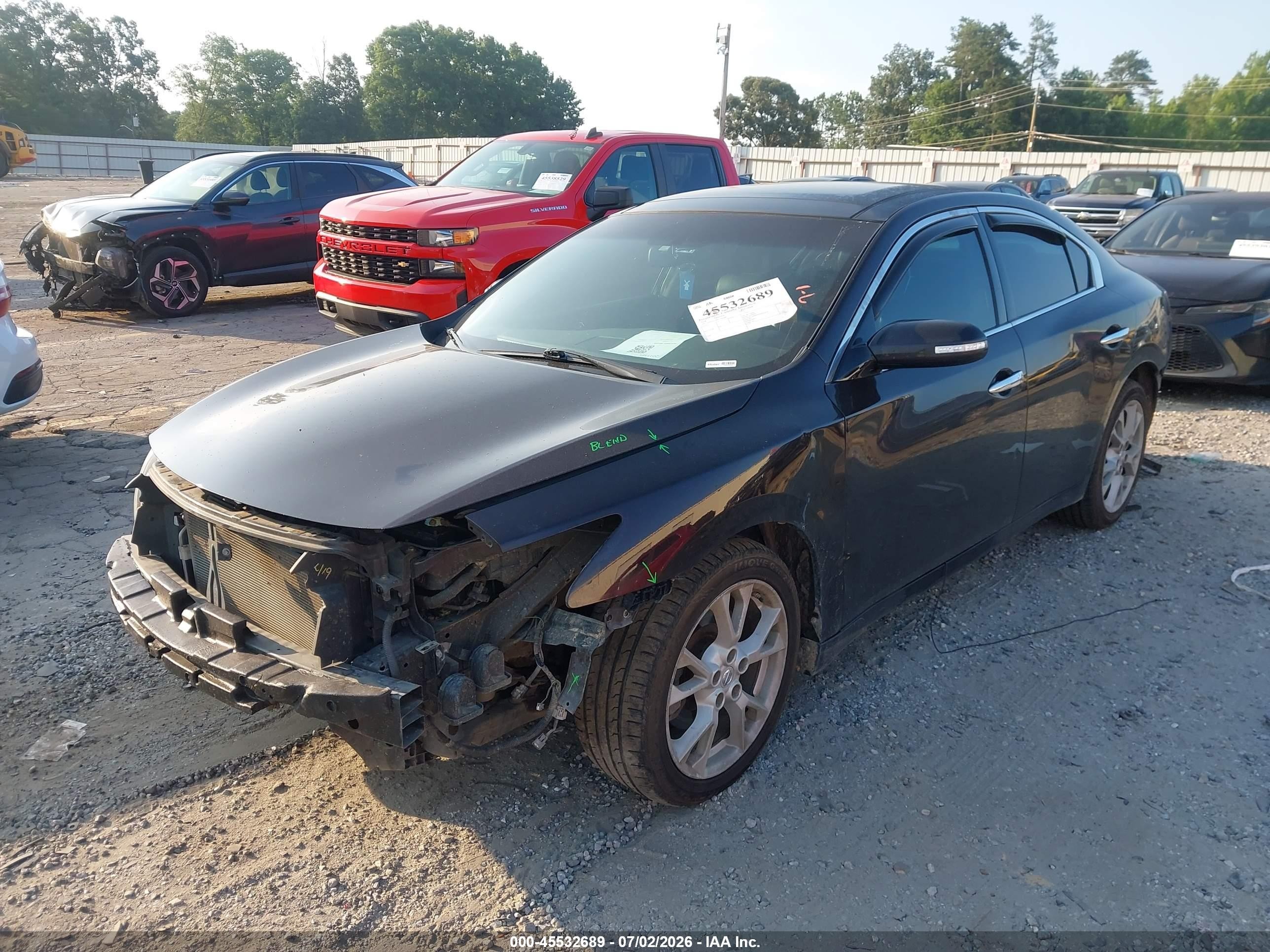 2014 Nissan Maxima 3.5 Sv Black vin: 1N4AA5AP6EC910189