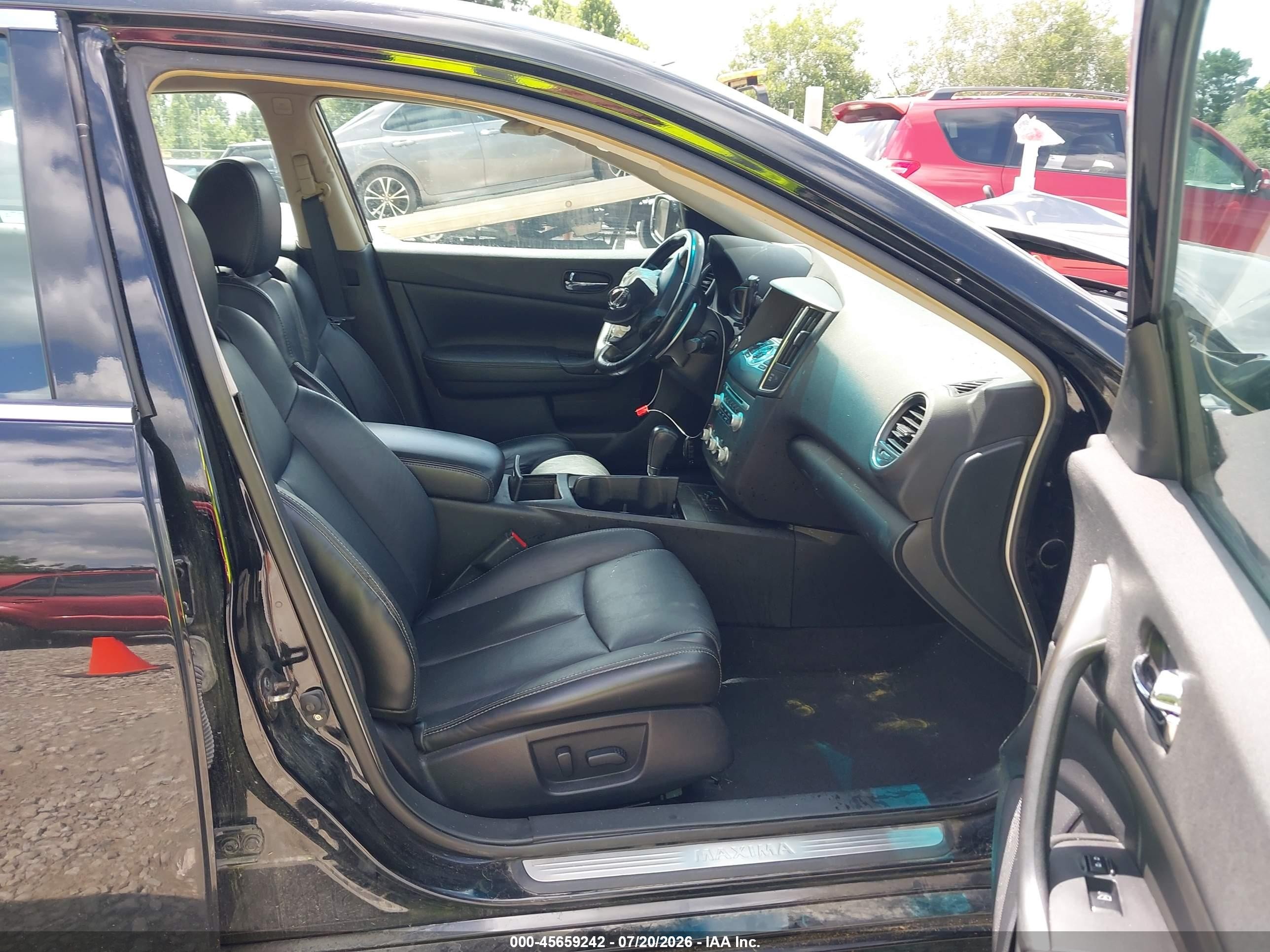 2014 Nissan Maxima 3.5 Sv Black vin: 1N4AA5AP6EC913478