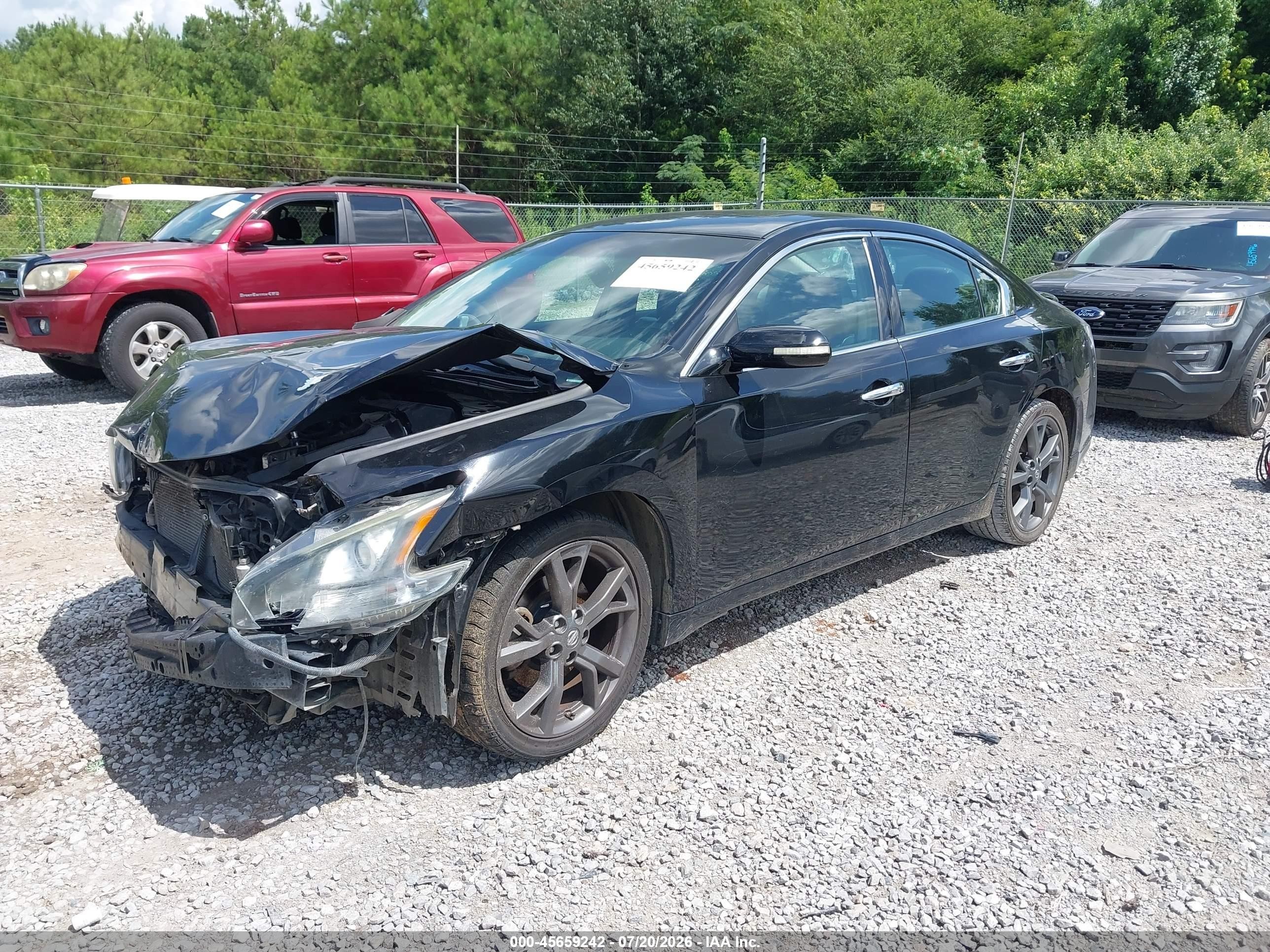 2014 Nissan Maxima 3.5 Sv Black vin: 1N4AA5AP6EC913478