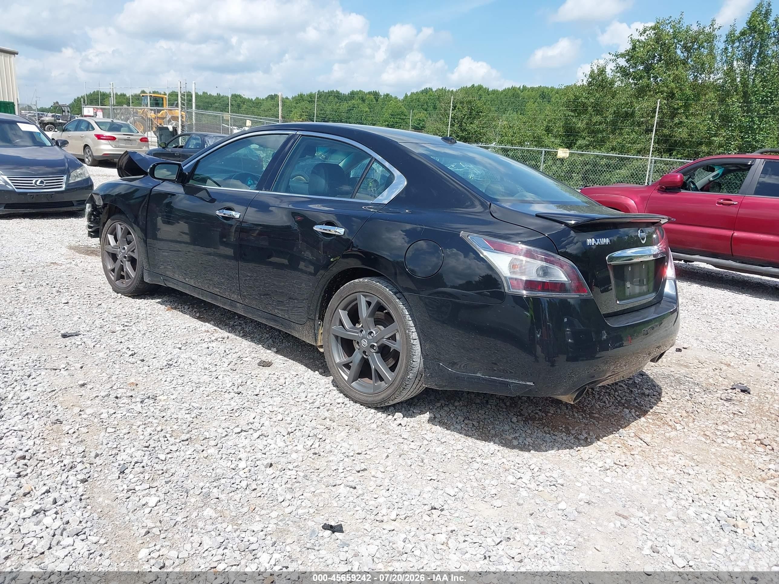 2014 Nissan Maxima 3.5 Sv Black vin: 1N4AA5AP6EC913478