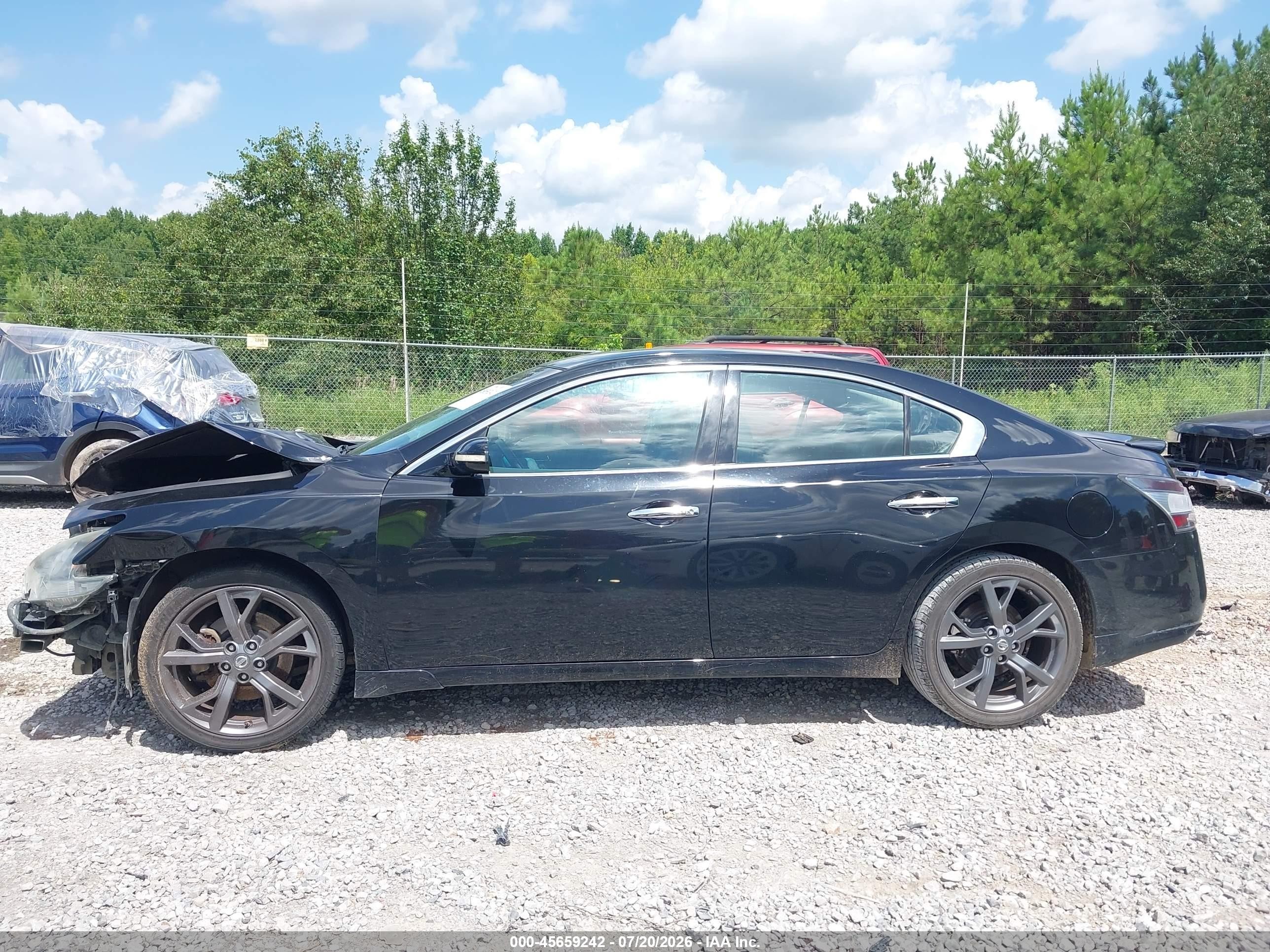 2014 Nissan Maxima 3.5 Sv Black vin: 1N4AA5AP6EC913478