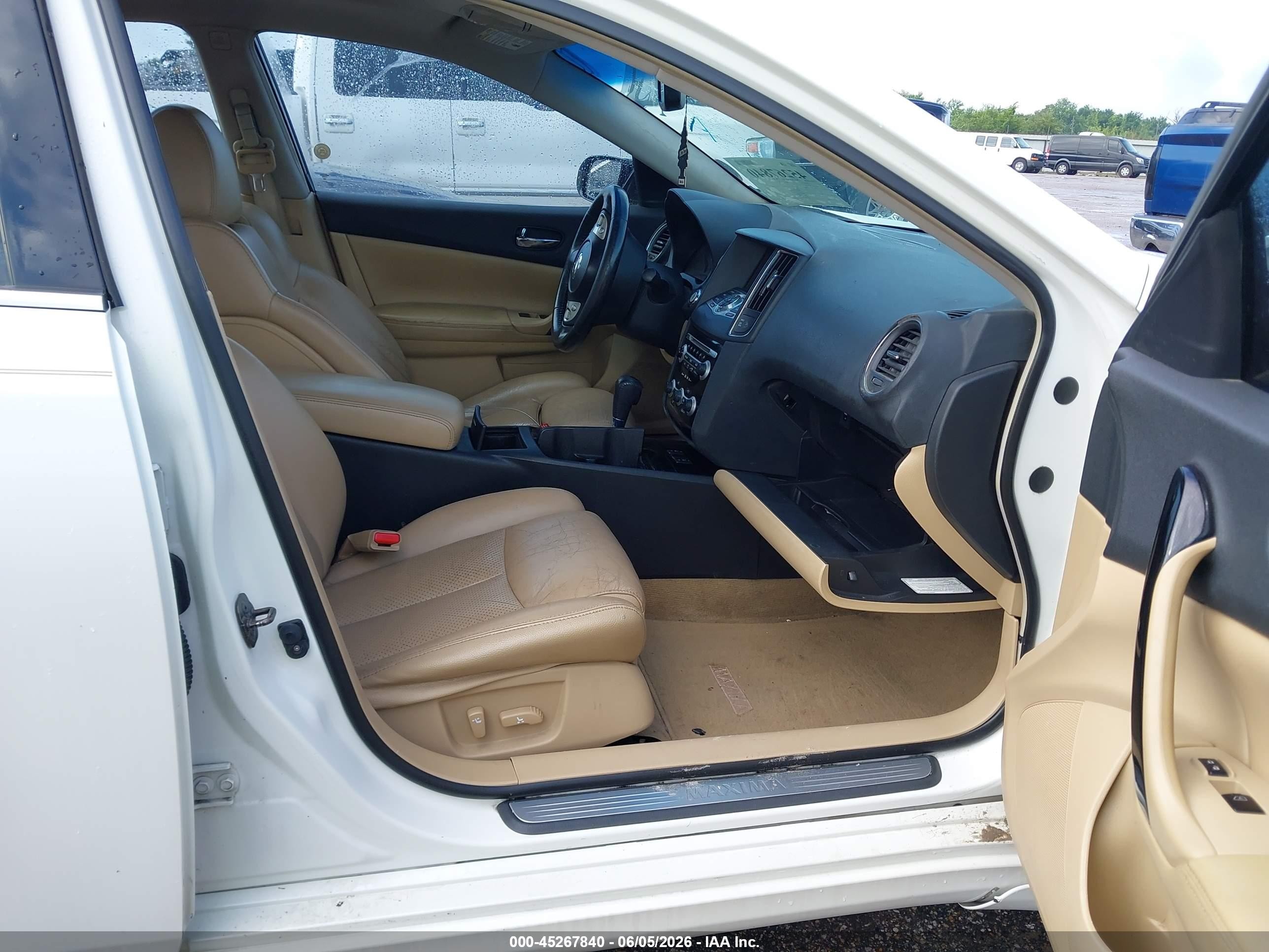 2010 Nissan Maxima 3.5 Sv White vin: 1N4AA5AP7AC813478