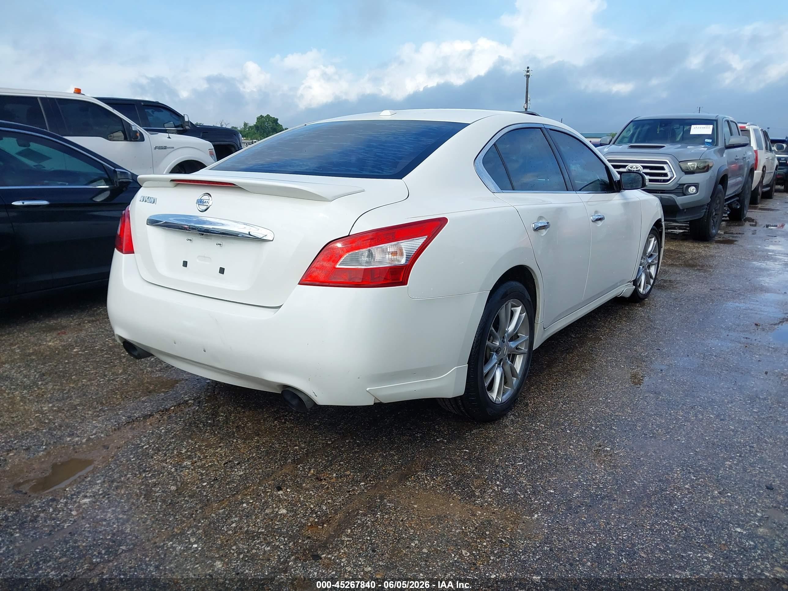 2010 Nissan Maxima 3.5 Sv White vin: 1N4AA5AP7AC813478