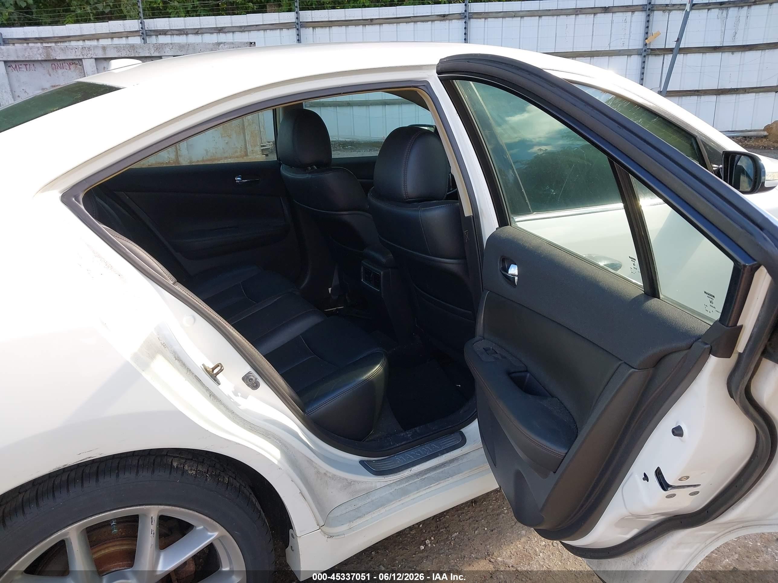 2010 Nissan Maxima 3.5 Sv White vin: 1N4AA5AP7AC814128