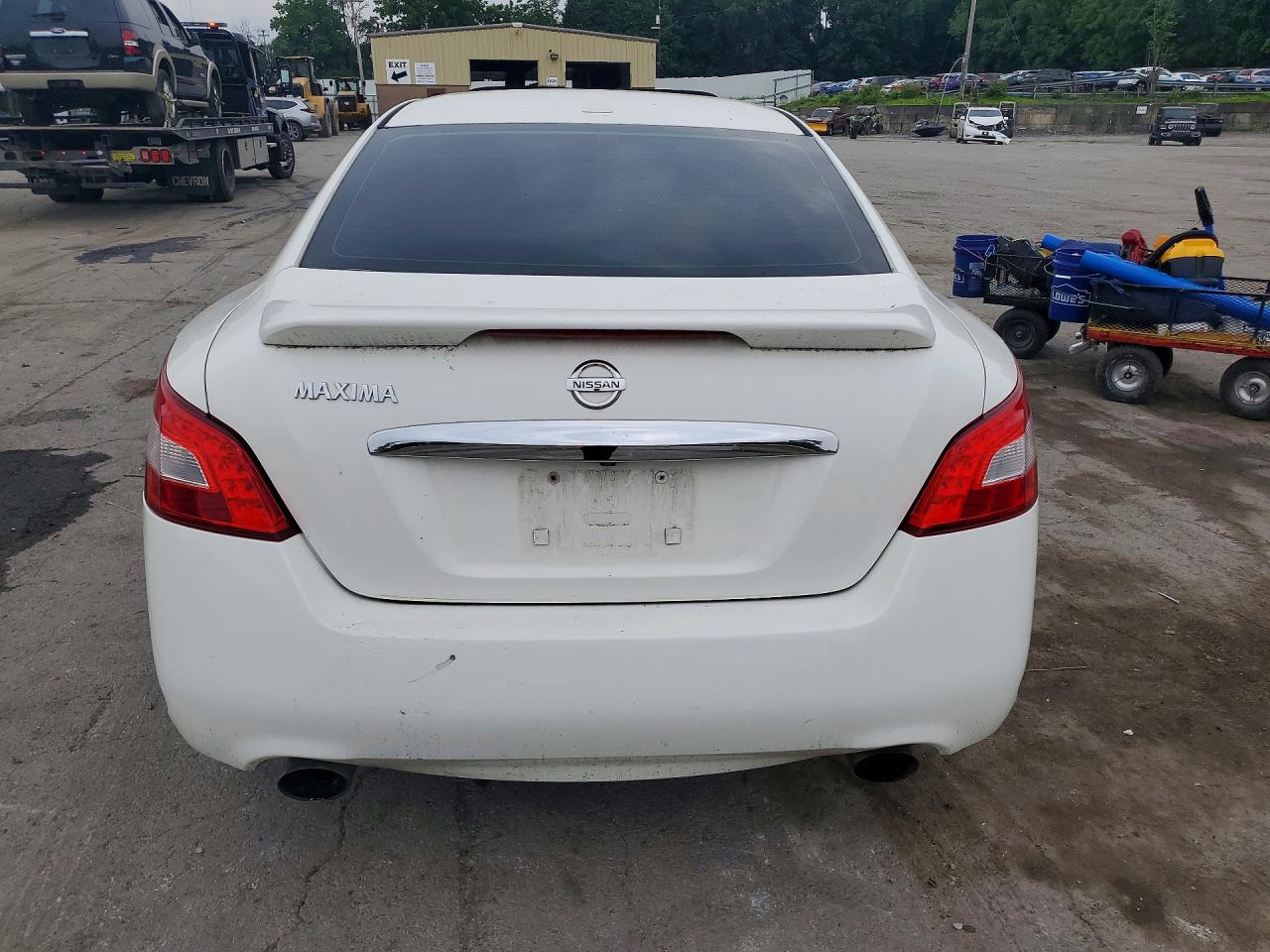 2010 Nissan Maxima 3.5 S White vin: 1N4AA5AP7AC830457