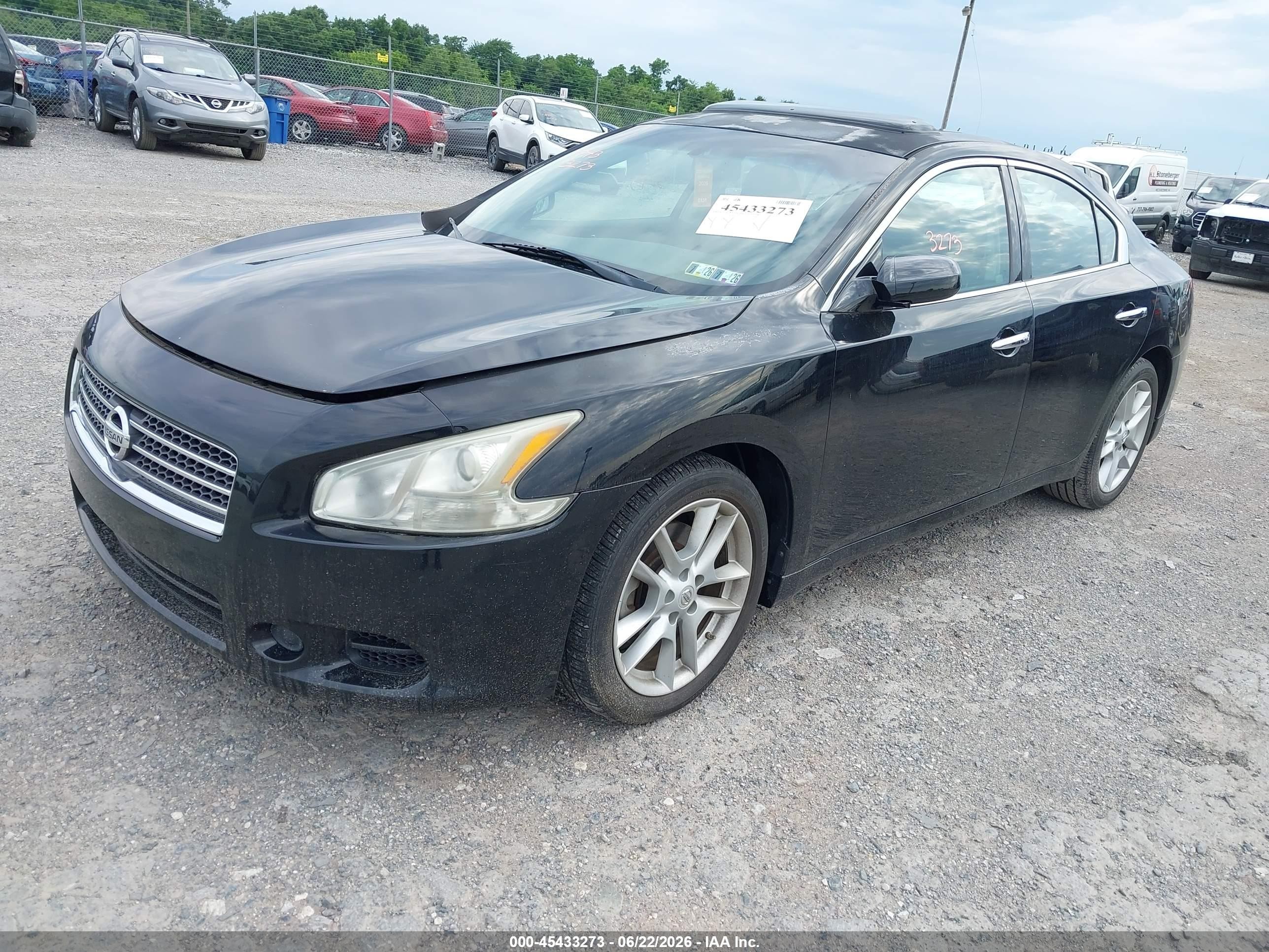 2010 Nissan Maxima 3.5 S Black vin: 1N4AA5AP7AC836632