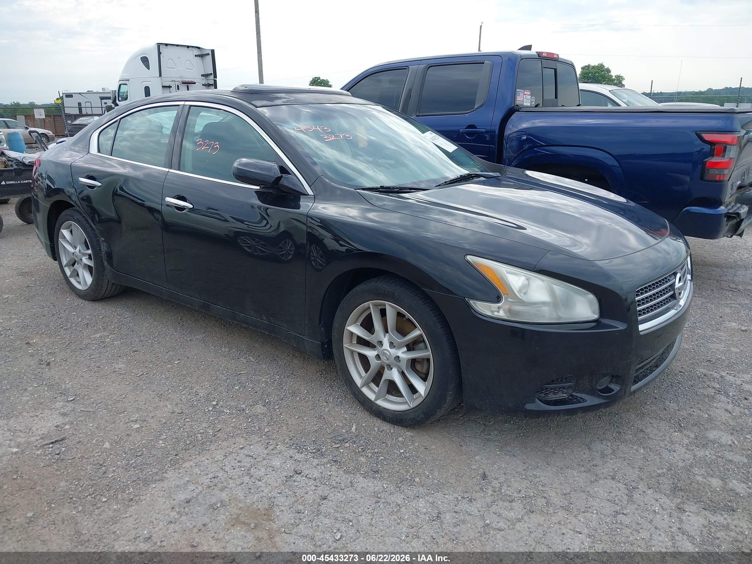 2010 Nissan Maxima 3.5 S Black vin: 1N4AA5AP7AC836632