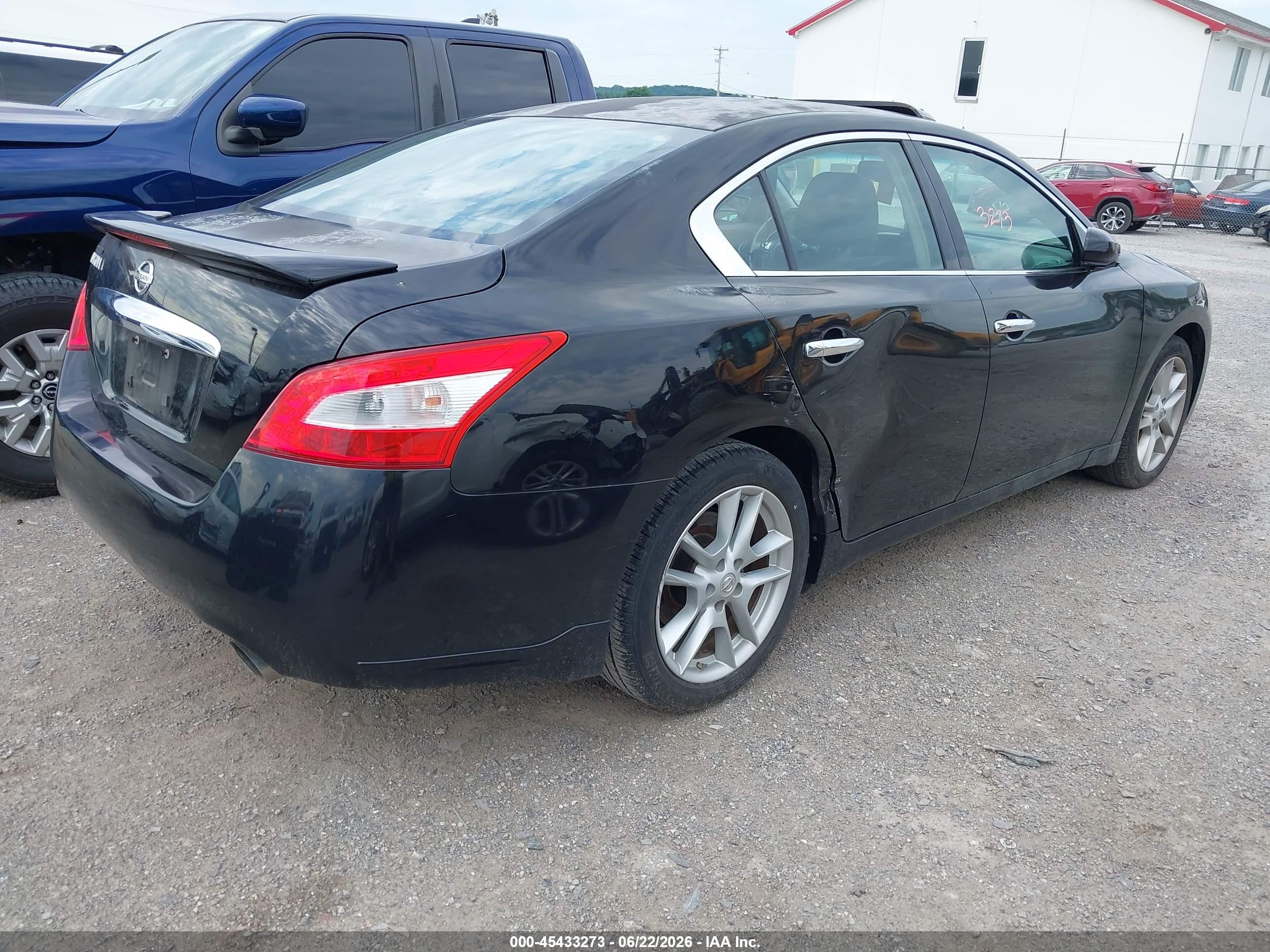 2010 Nissan Maxima 3.5 S Black vin: 1N4AA5AP7AC836632