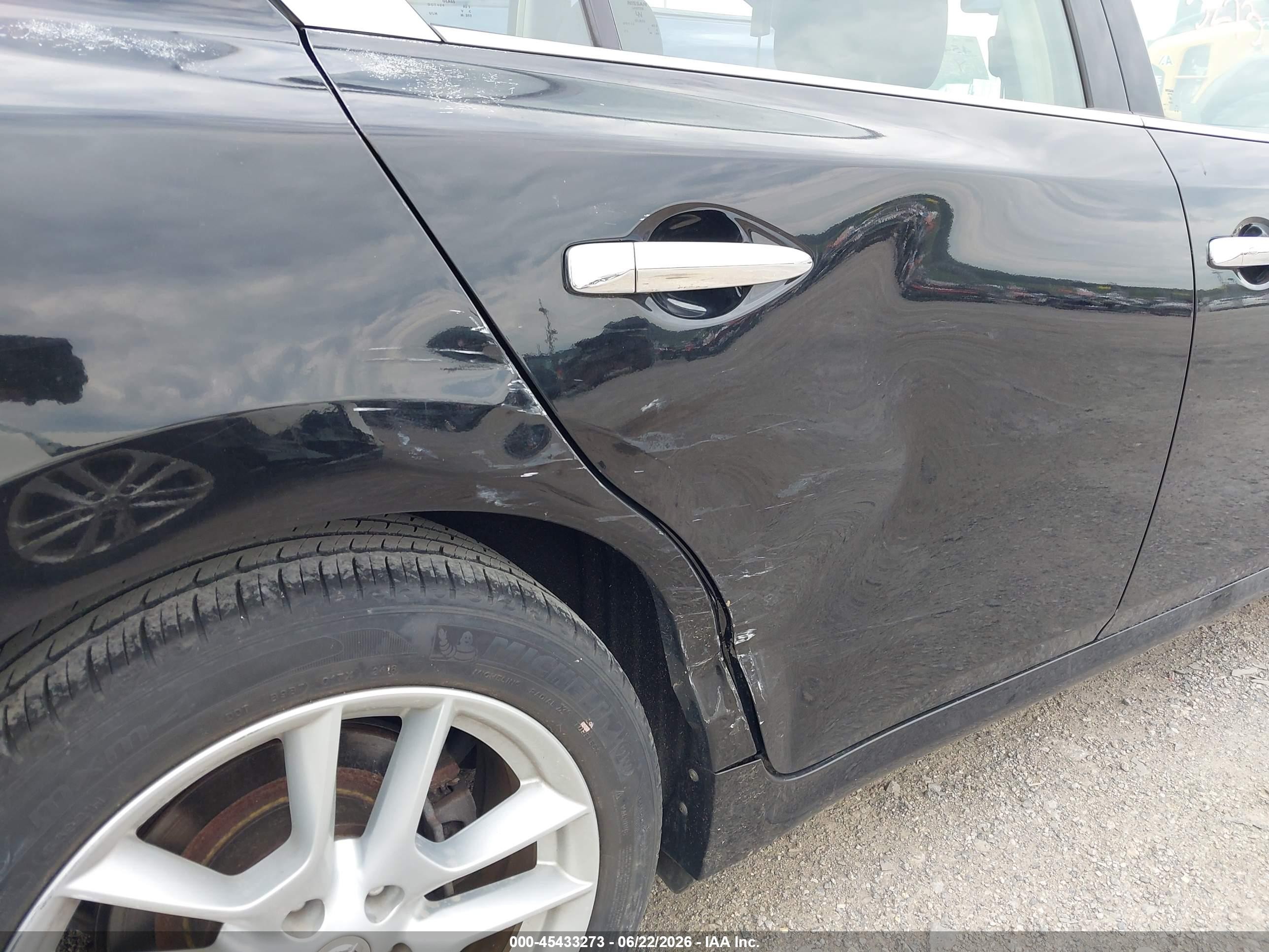 2010 Nissan Maxima 3.5 S Black vin: 1N4AA5AP7AC836632