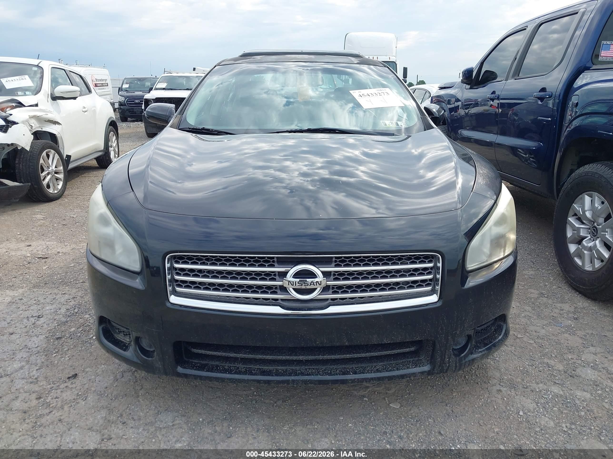 2010 Nissan Maxima 3.5 S Black vin: 1N4AA5AP7AC836632