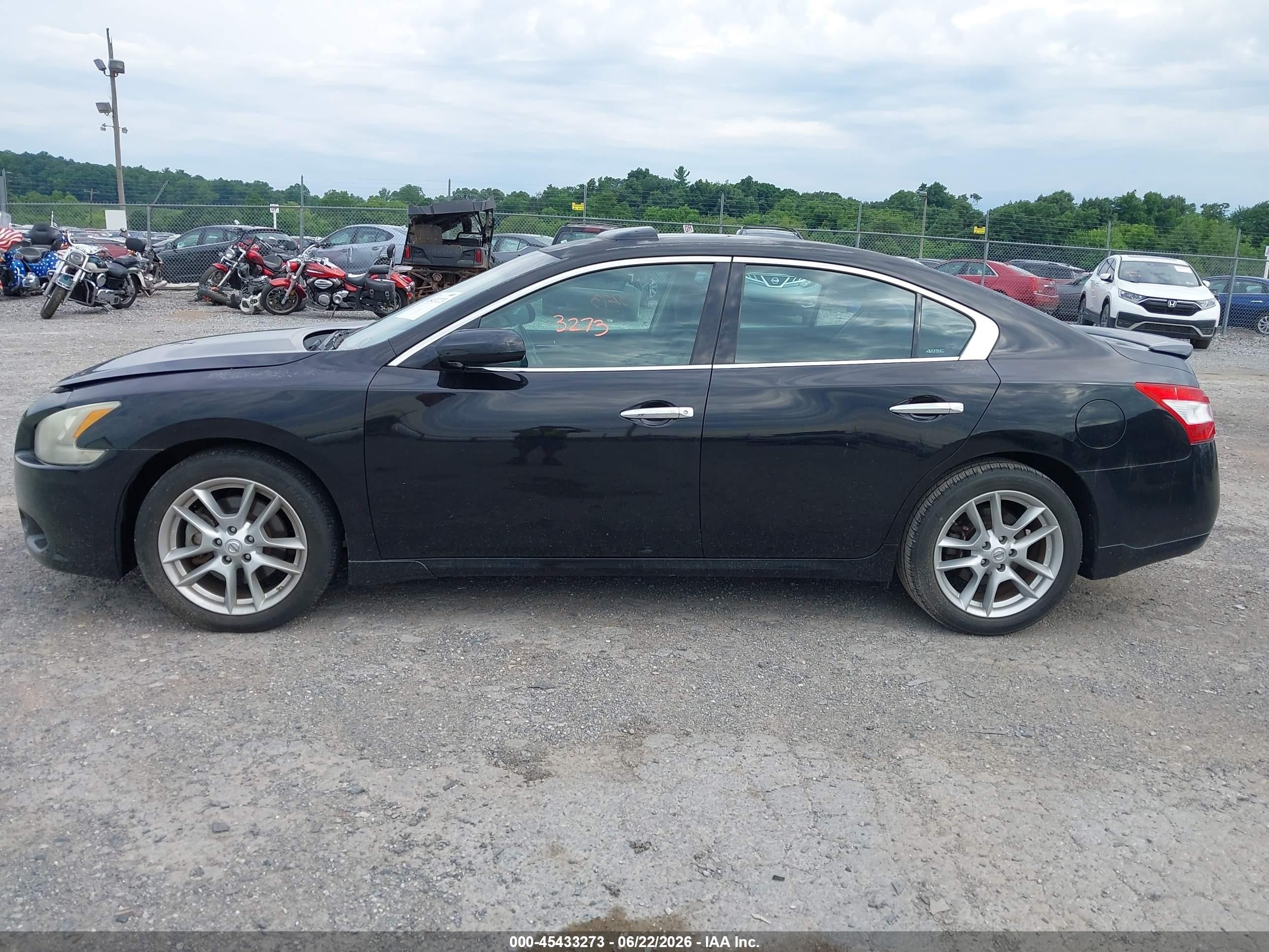 2010 Nissan Maxima 3.5 S Black vin: 1N4AA5AP7AC836632