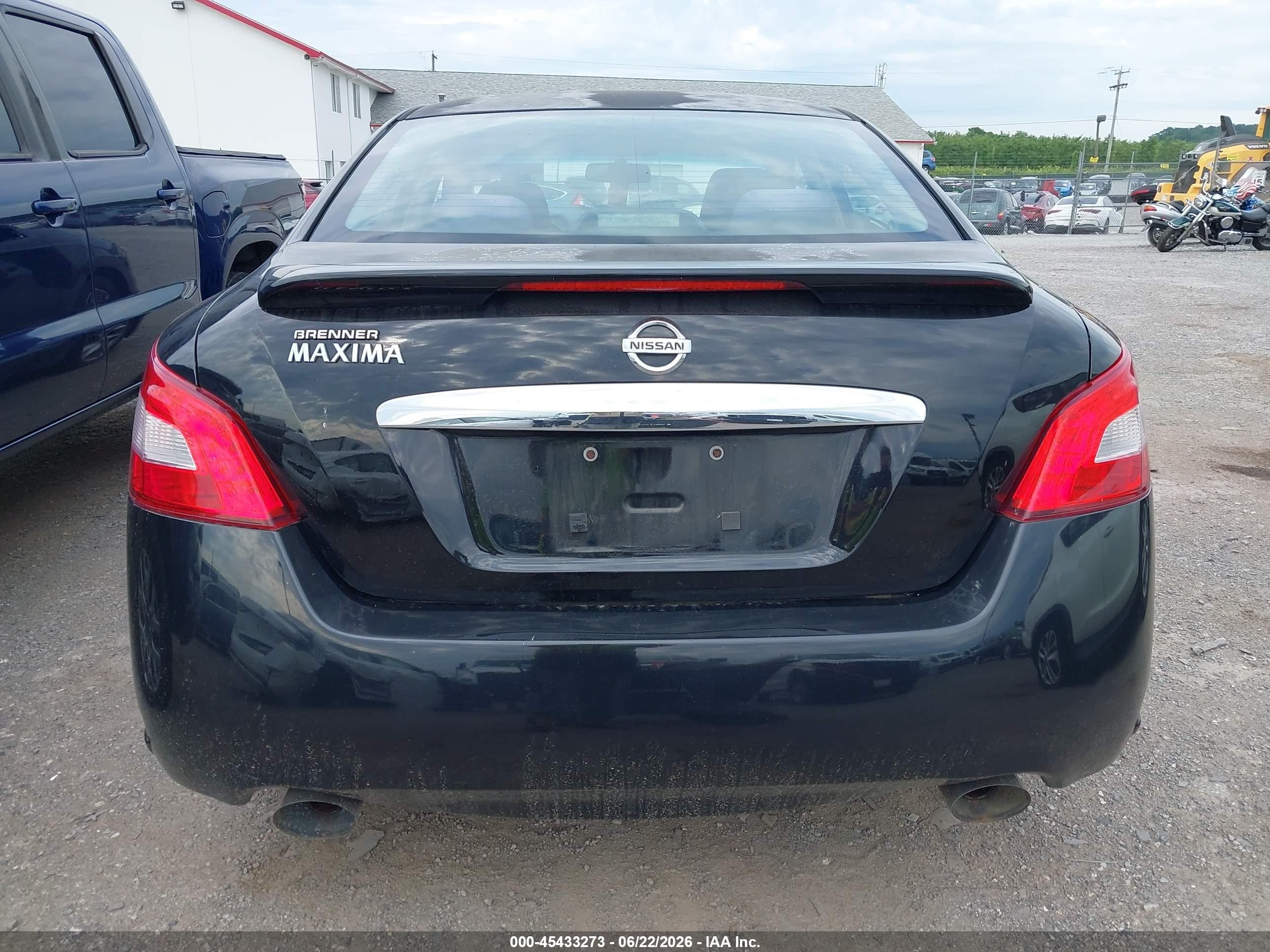 2010 Nissan Maxima 3.5 S Black vin: 1N4AA5AP7AC836632