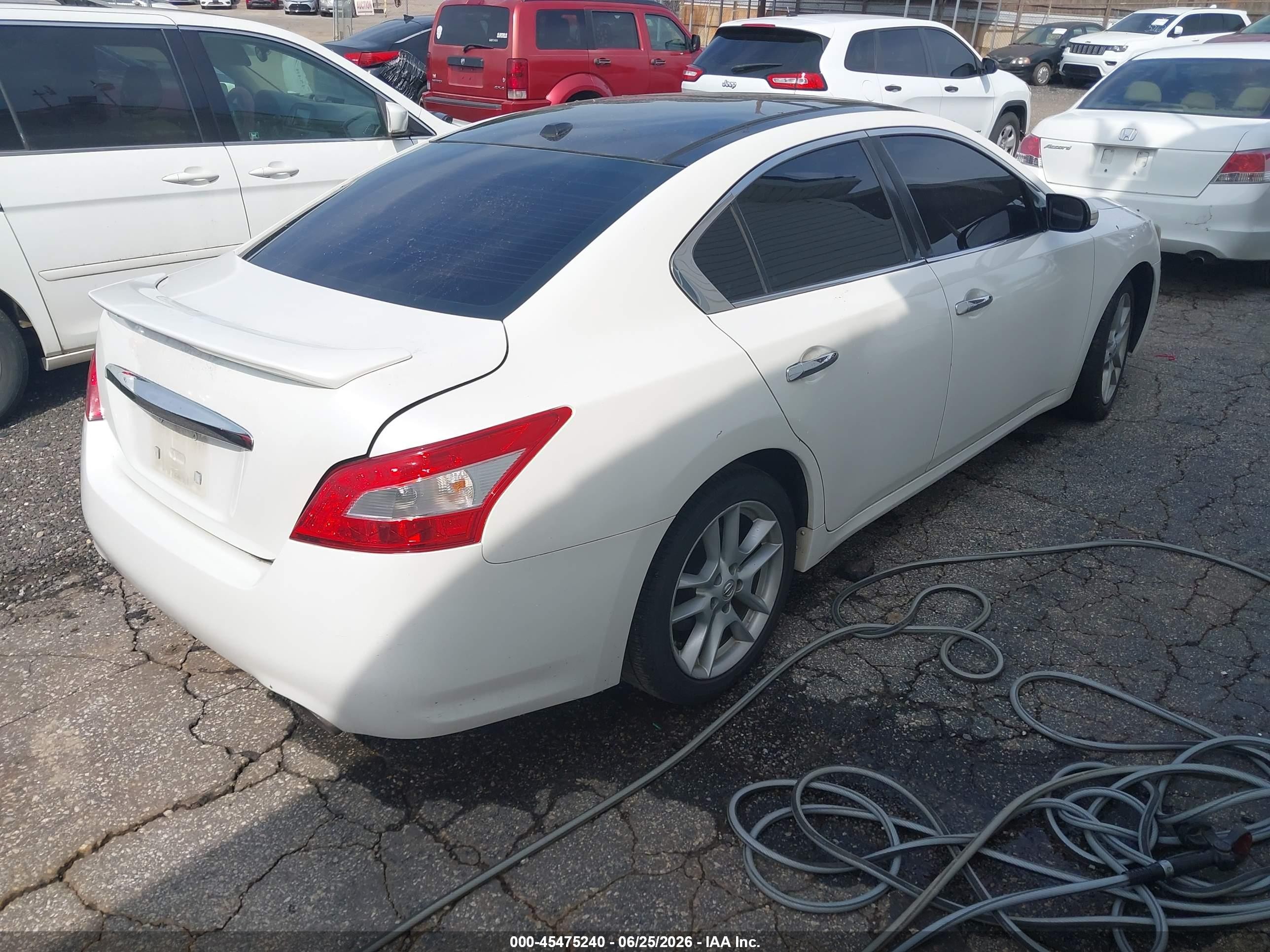2010 Nissan Maxima 3.5 Sv White vin: 1N4AA5AP7AC849557