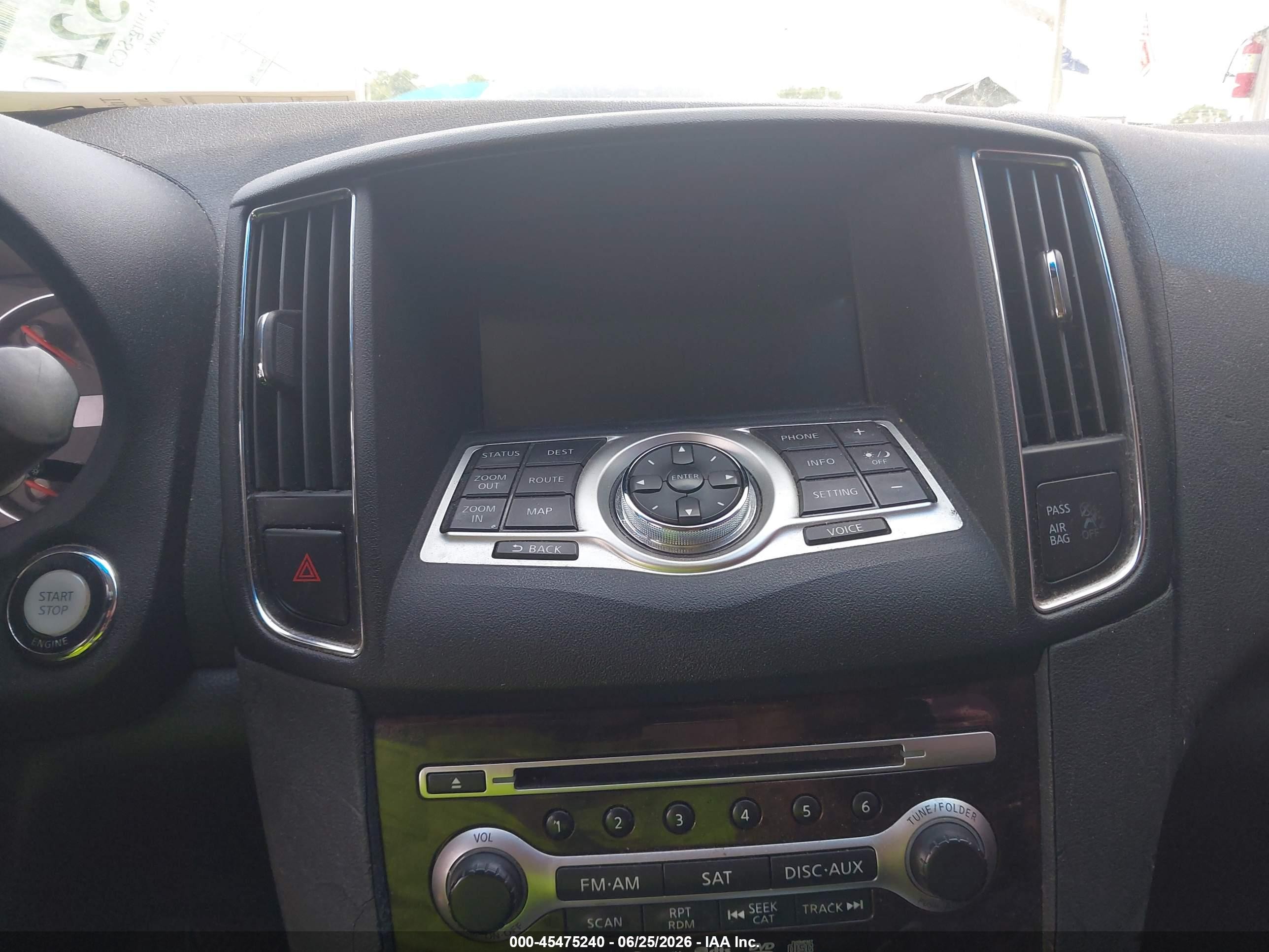 2010 Nissan Maxima 3.5 Sv White vin: 1N4AA5AP7AC849557