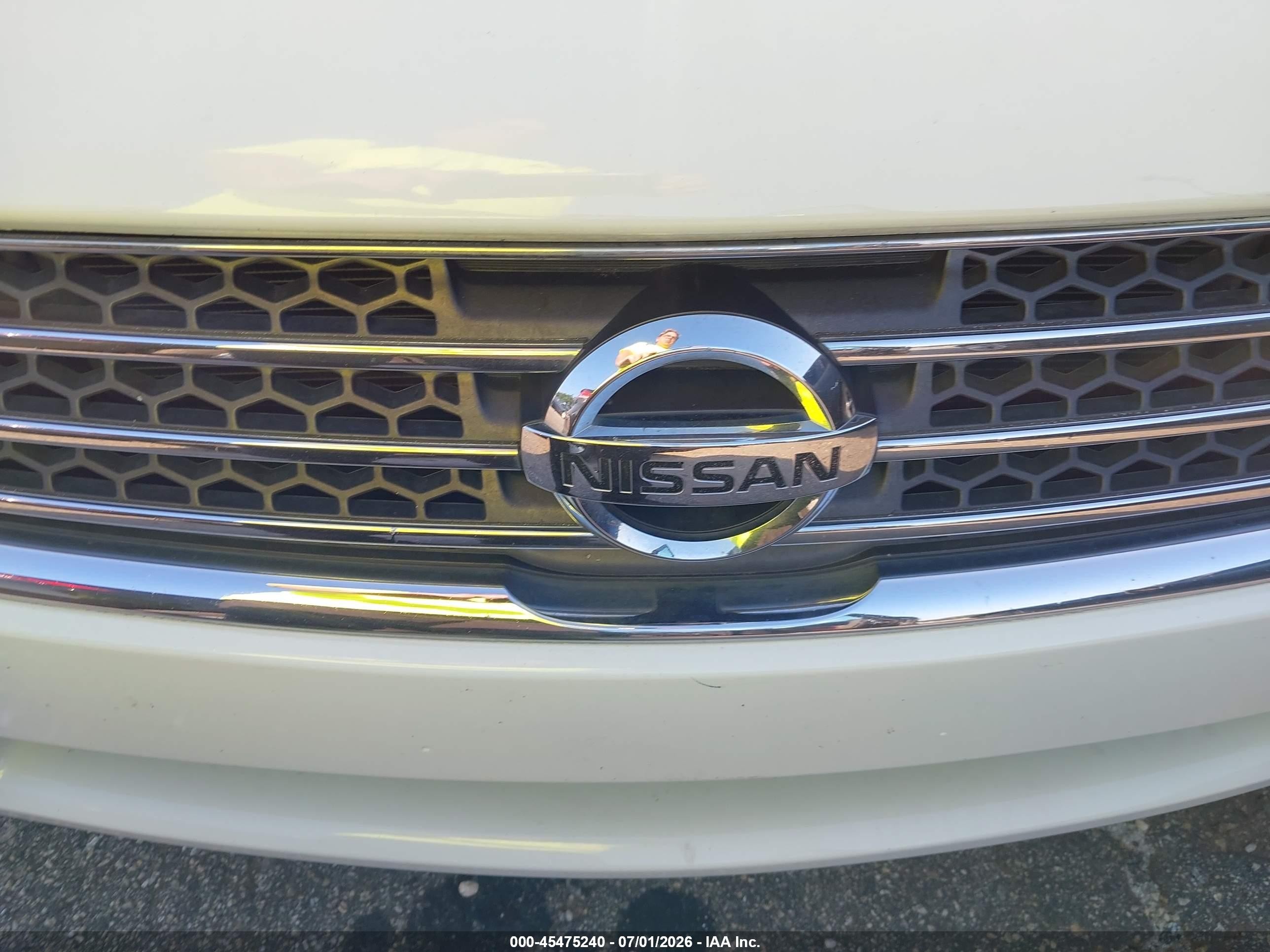 2010 Nissan Maxima 3.5 Sv White vin: 1N4AA5AP7AC849557