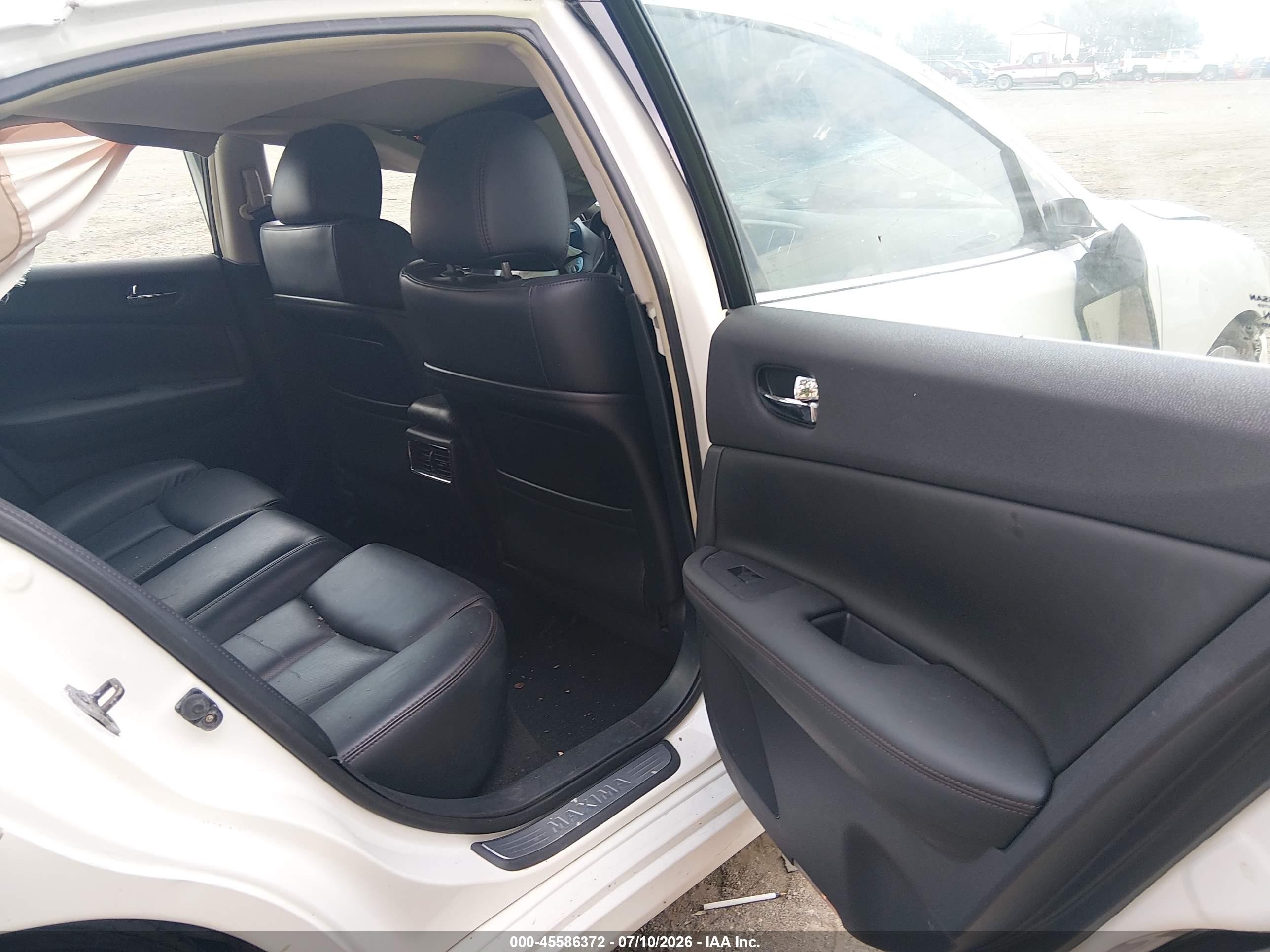 2010 Nissan Maxima 3.5 Sv White vin: 1N4AA5AP7AC861305